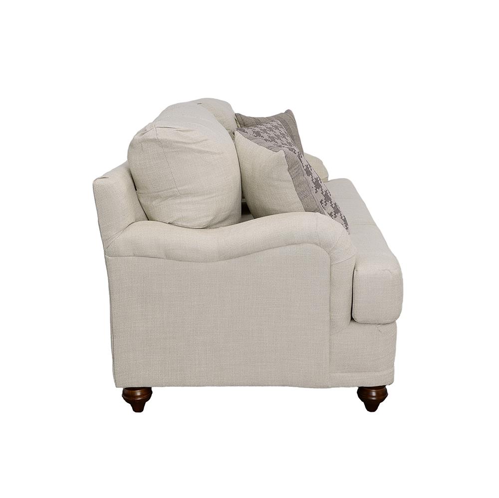 Glenn Cushion Back Linen Fabric Sofa
