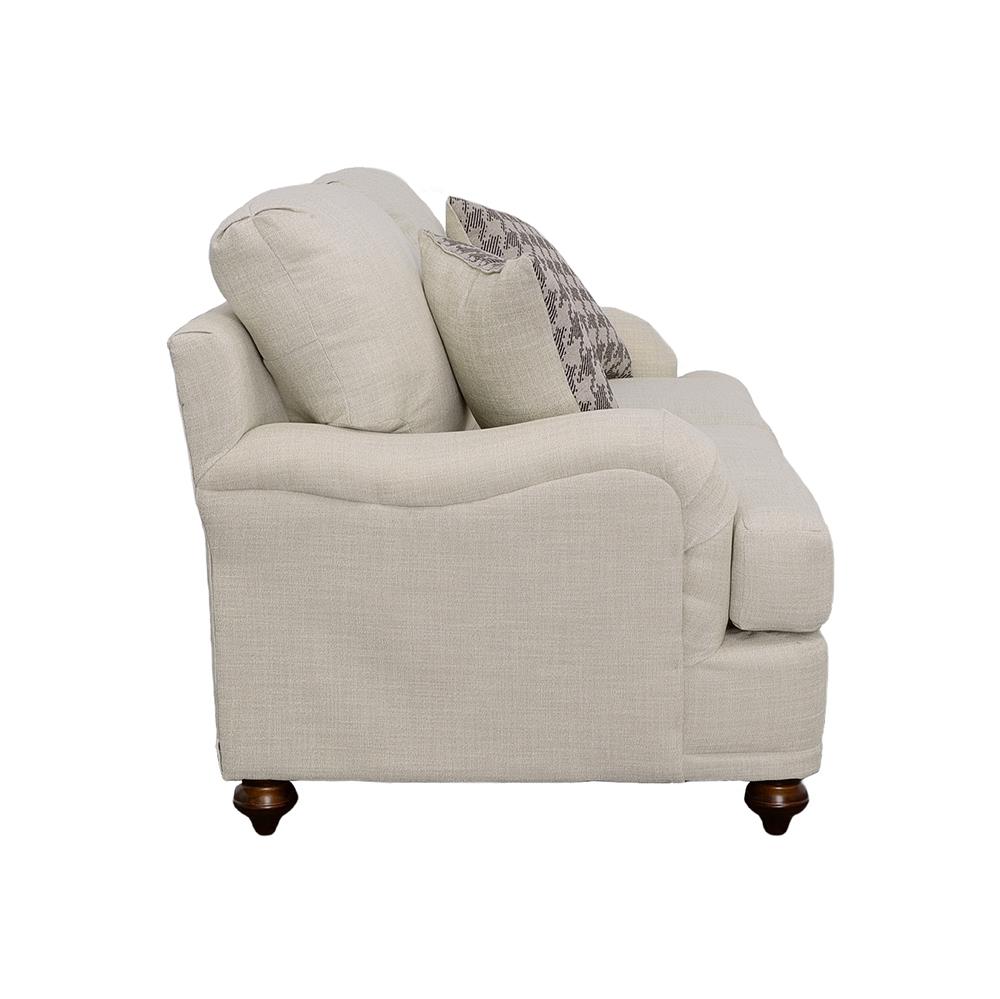 Glenn Cushion Back Fabric Living Room Set