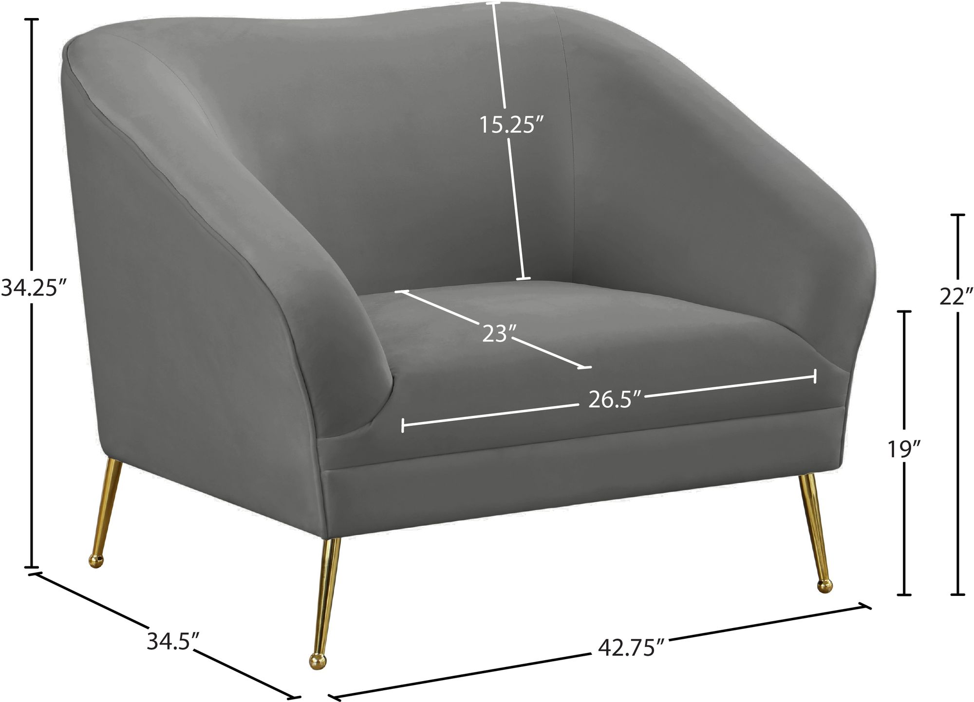 Hermosa Velvet Chair