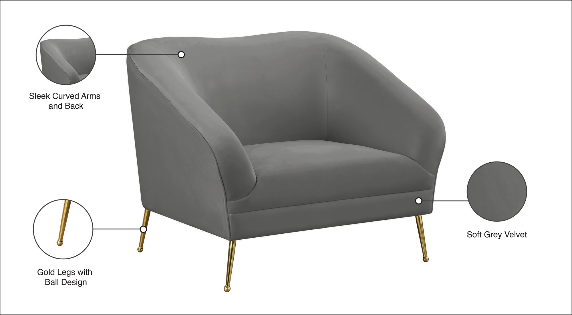 Hermosa Velvet Chair