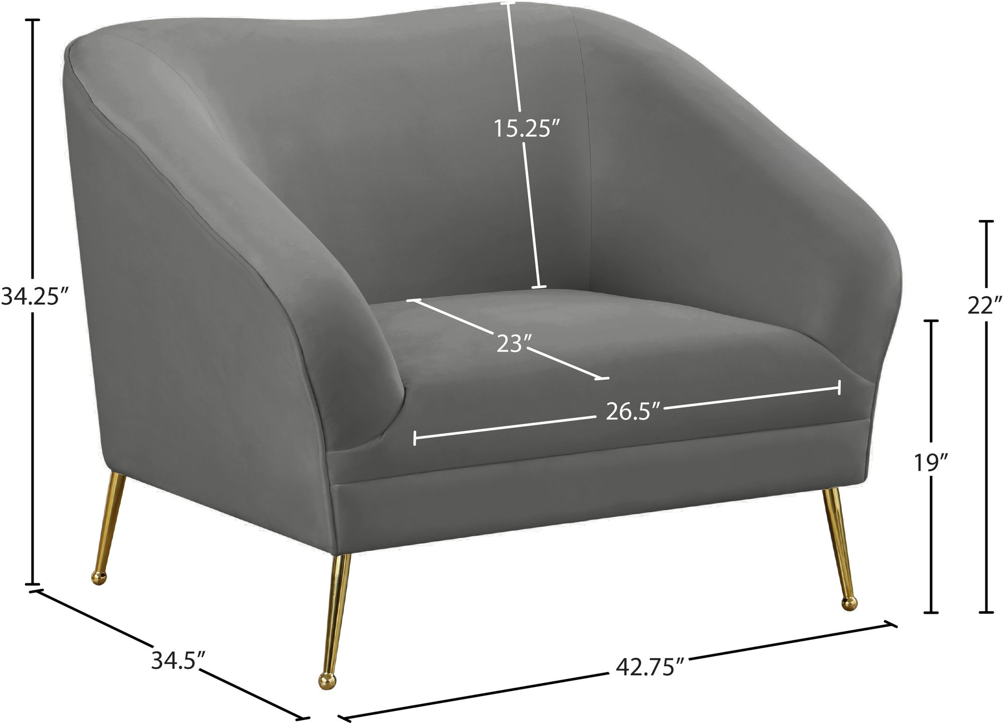 Hermosa Velvet Chair