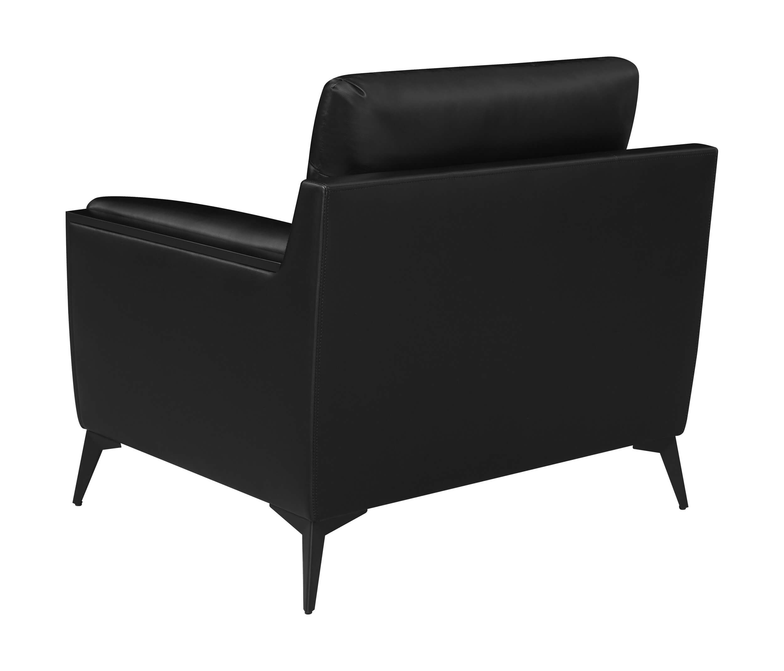 Moira Leatherette Tufted Living Room Set with Track Arms
