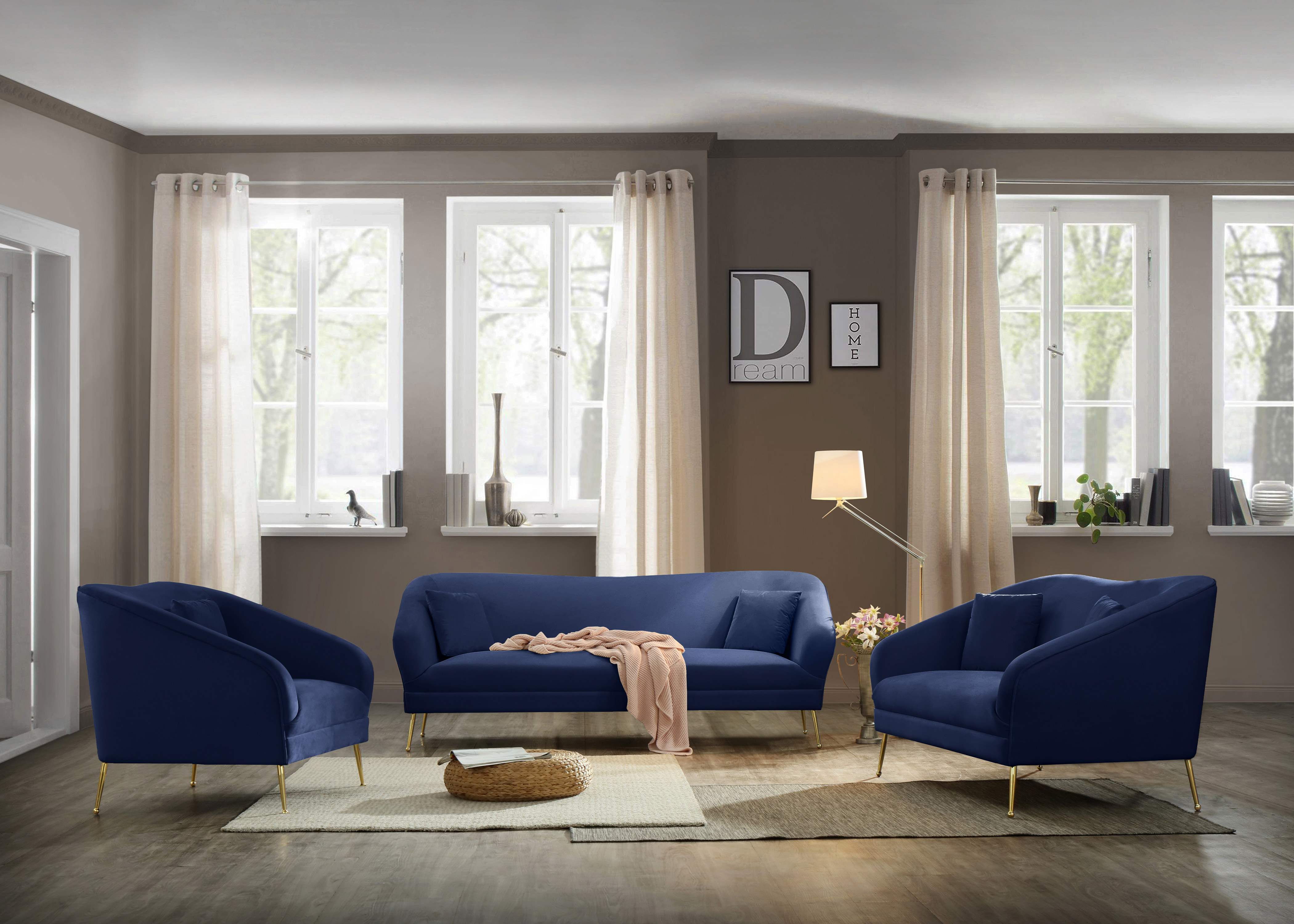 Hermosa Velvet Sofa