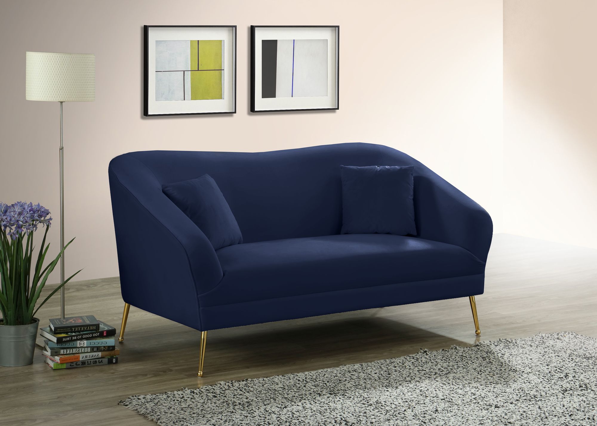 Hermosa Velvet Loveseat