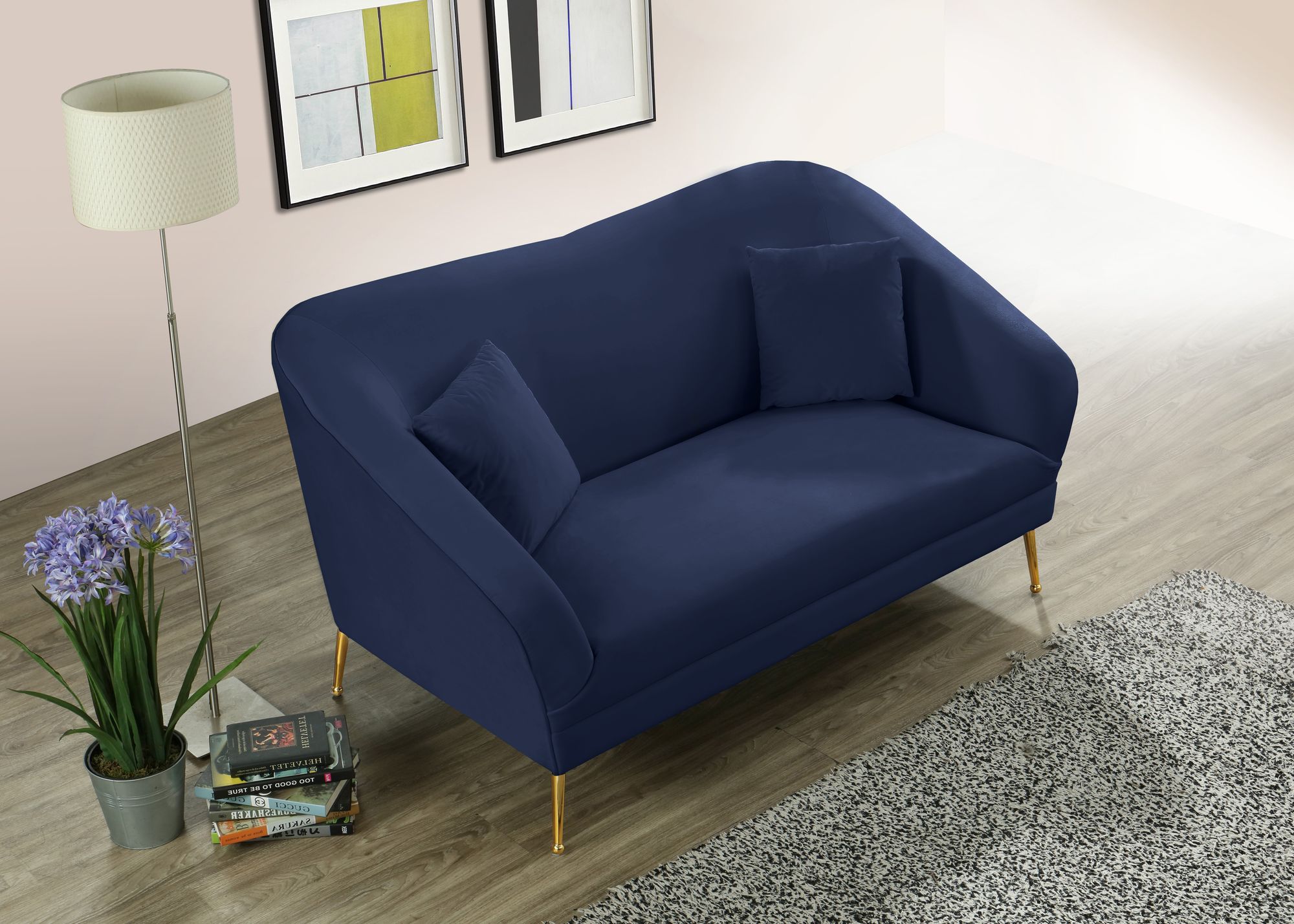 Hermosa Velvet Loveseat