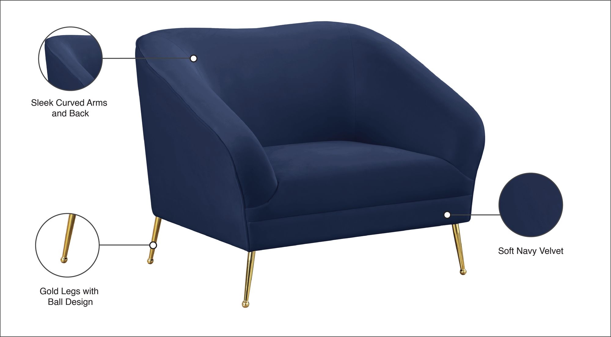 Hermosa Velvet Chair