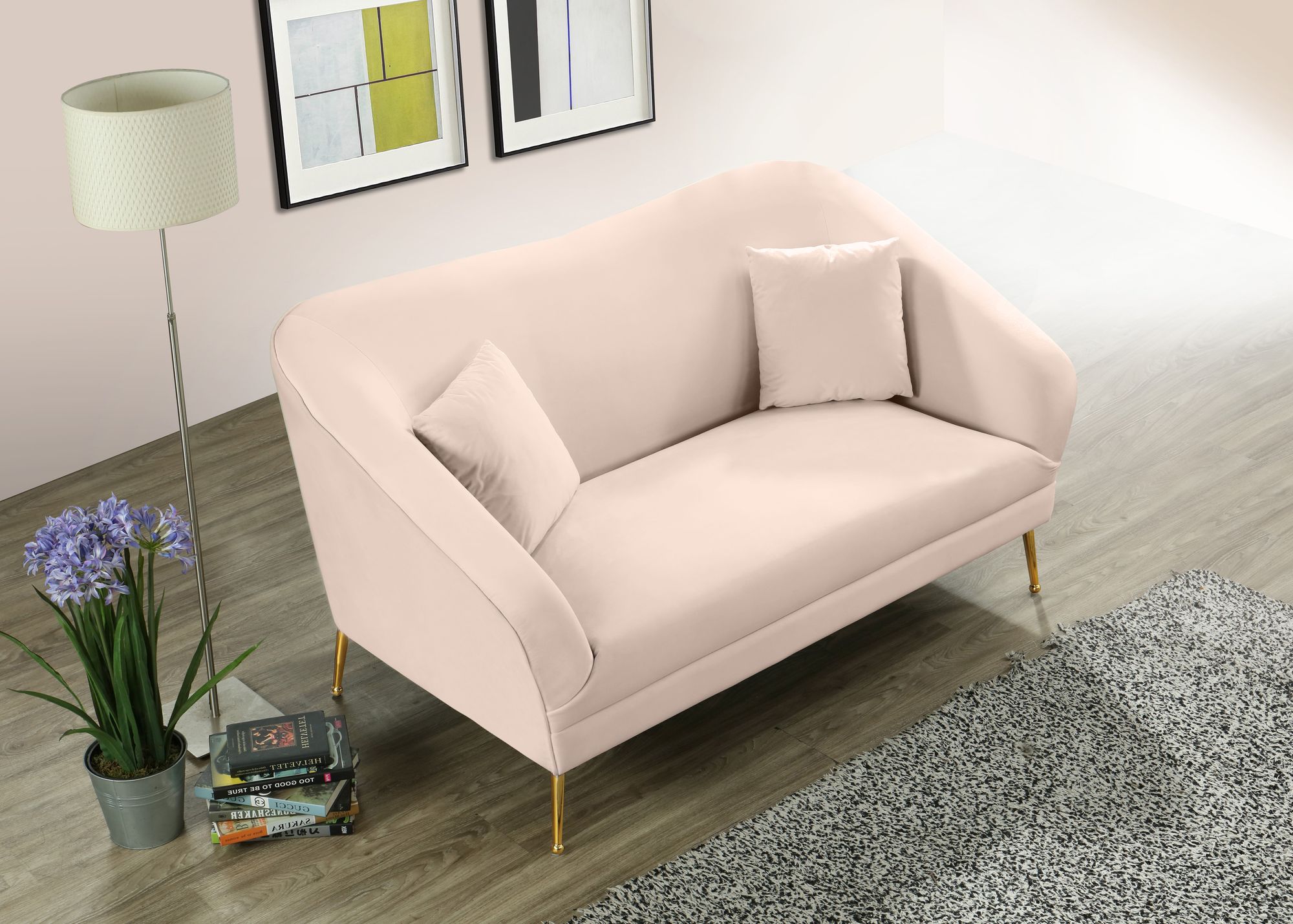 Hermosa Velvet Loveseat