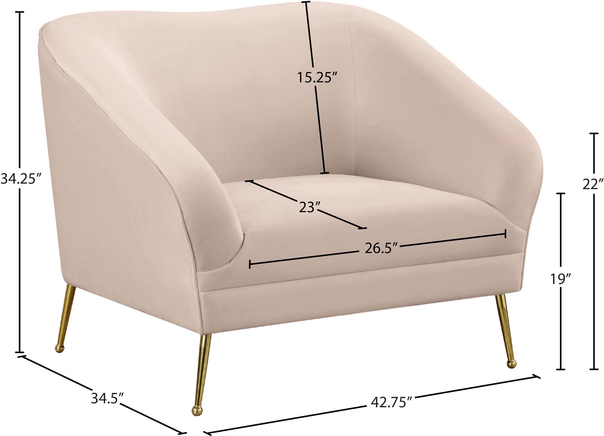 Hermosa Velvet Chair