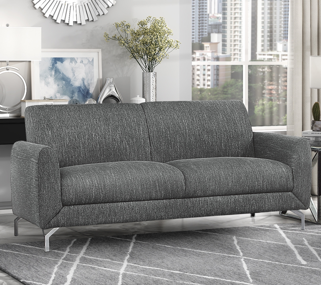 Venture Polyester Fabric Sofa