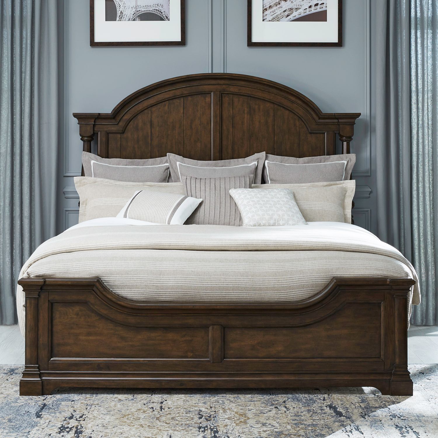 Arden Road Wood Poster Bedroom Set | Satin Cherry | Liberty