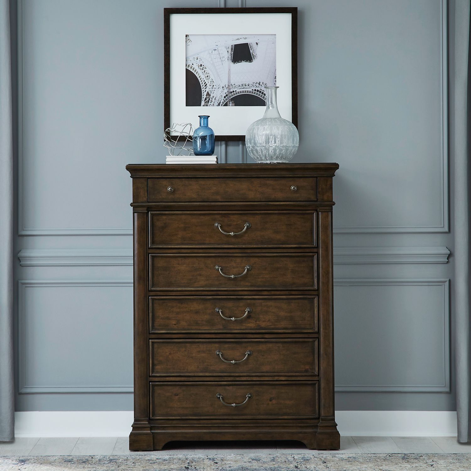 Arden Road Wood 6-Drawer Chest