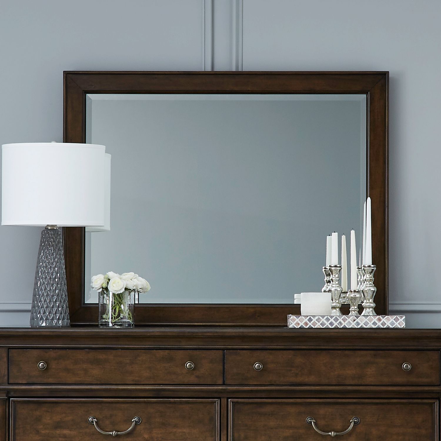 Arden Road Rectangular Wood Landscape Mirror