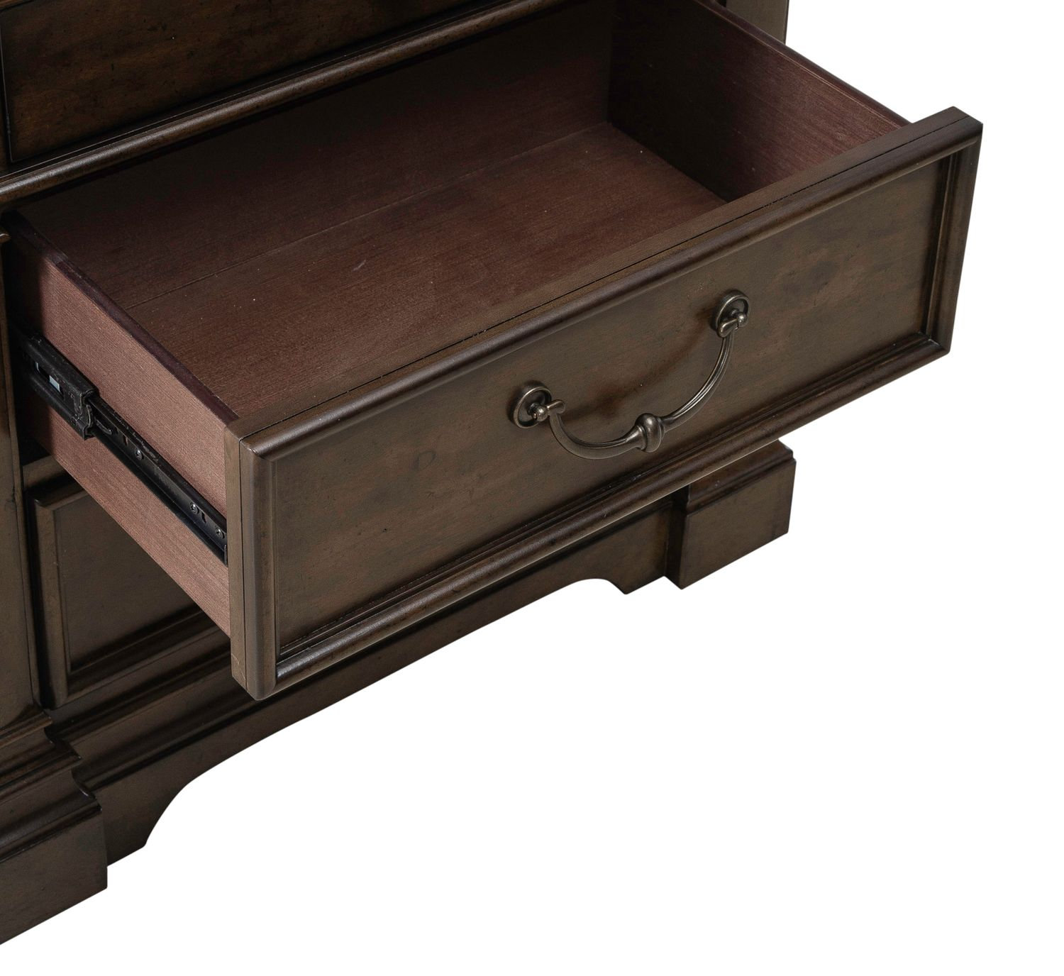 Arden Road Wood 3-Drawer Nightstand w/Charging Station