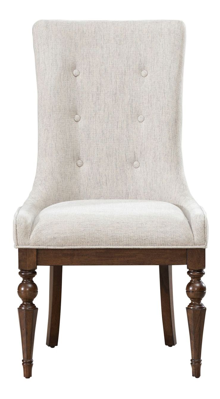 Arden Road Chenille/Wood Side Chair