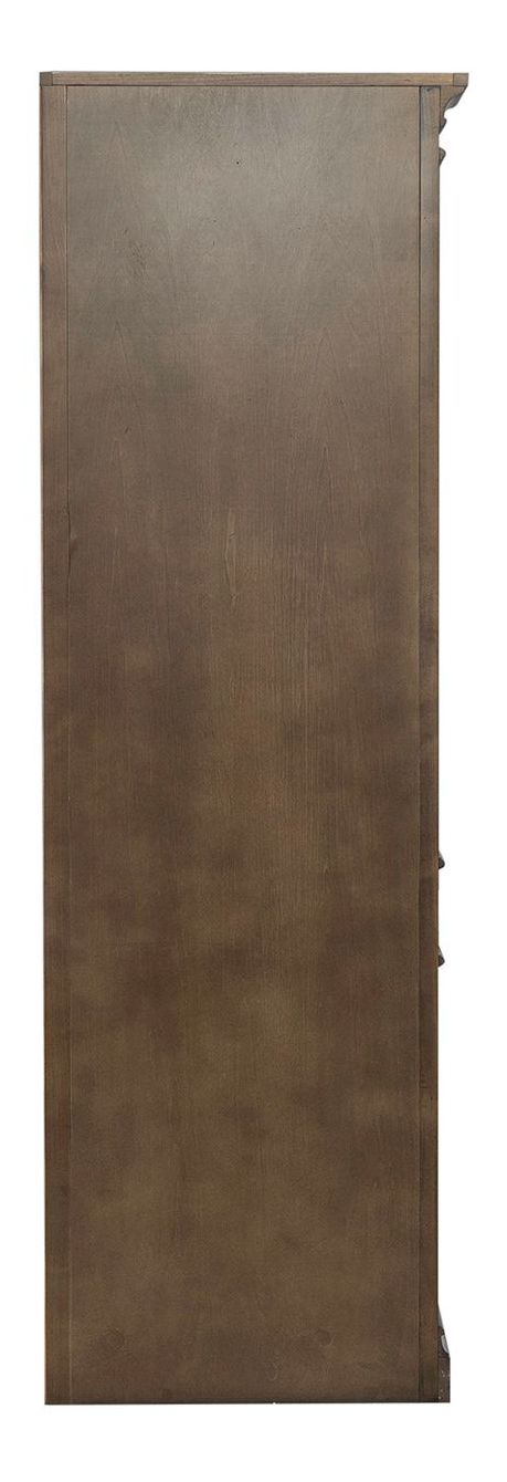 Arden Road Wood 3-Door 1-Drawer Corner Cabinet w/LED Lighting