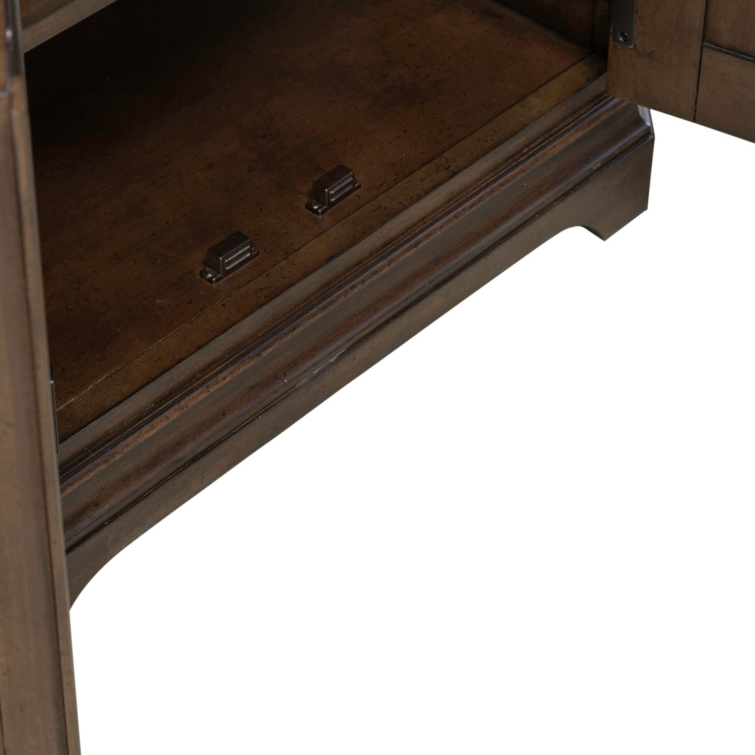 Arden Road Wood 3-Door 1-Drawer Corner Cabinet w/LED Lighting
