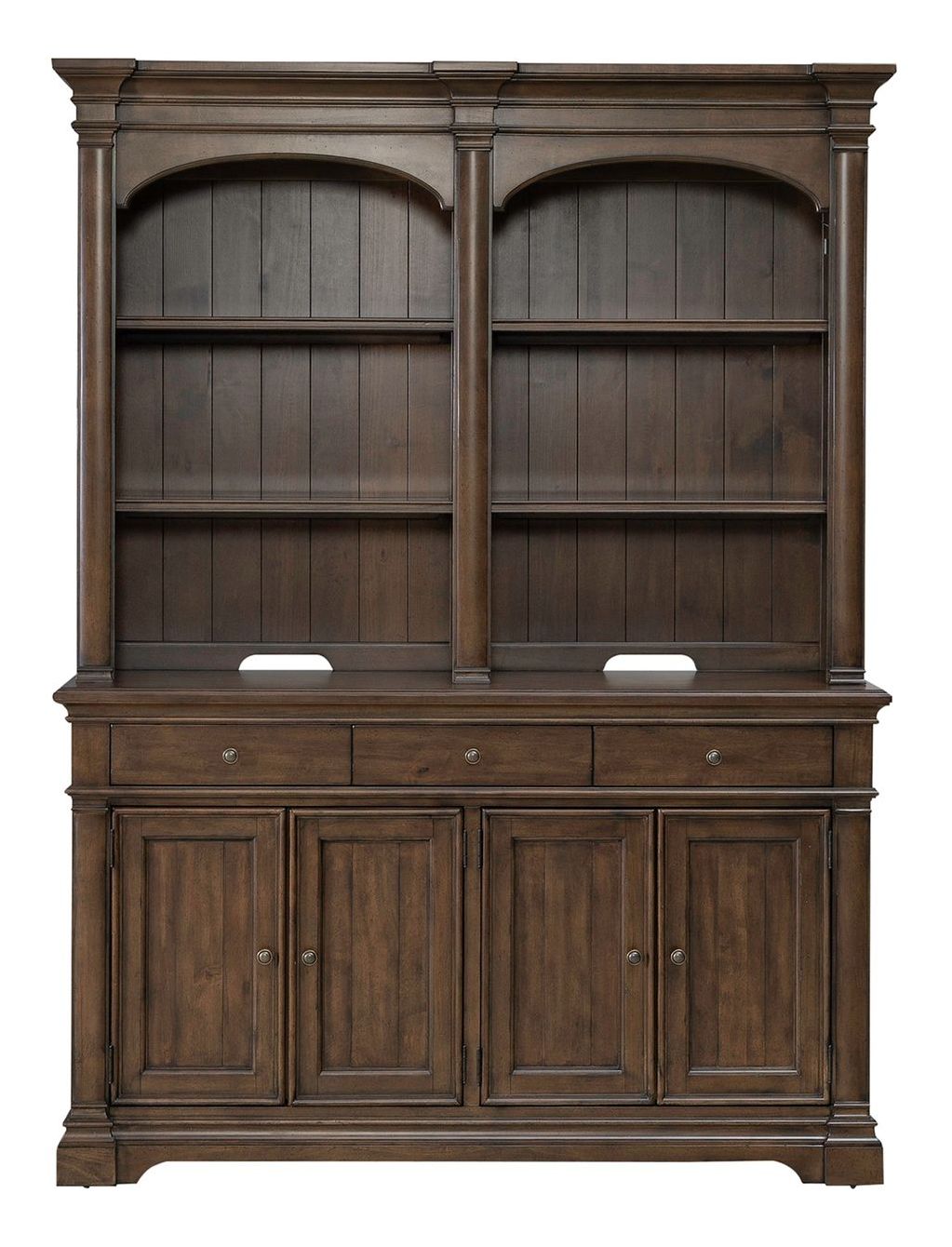 Arden Road Wood Hutch & Buffet w/LED Lighting