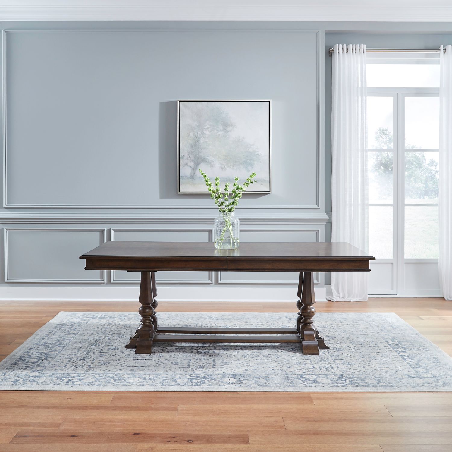 Arden Road Trestle Dining Set | Extendable Wood Table & Chairs