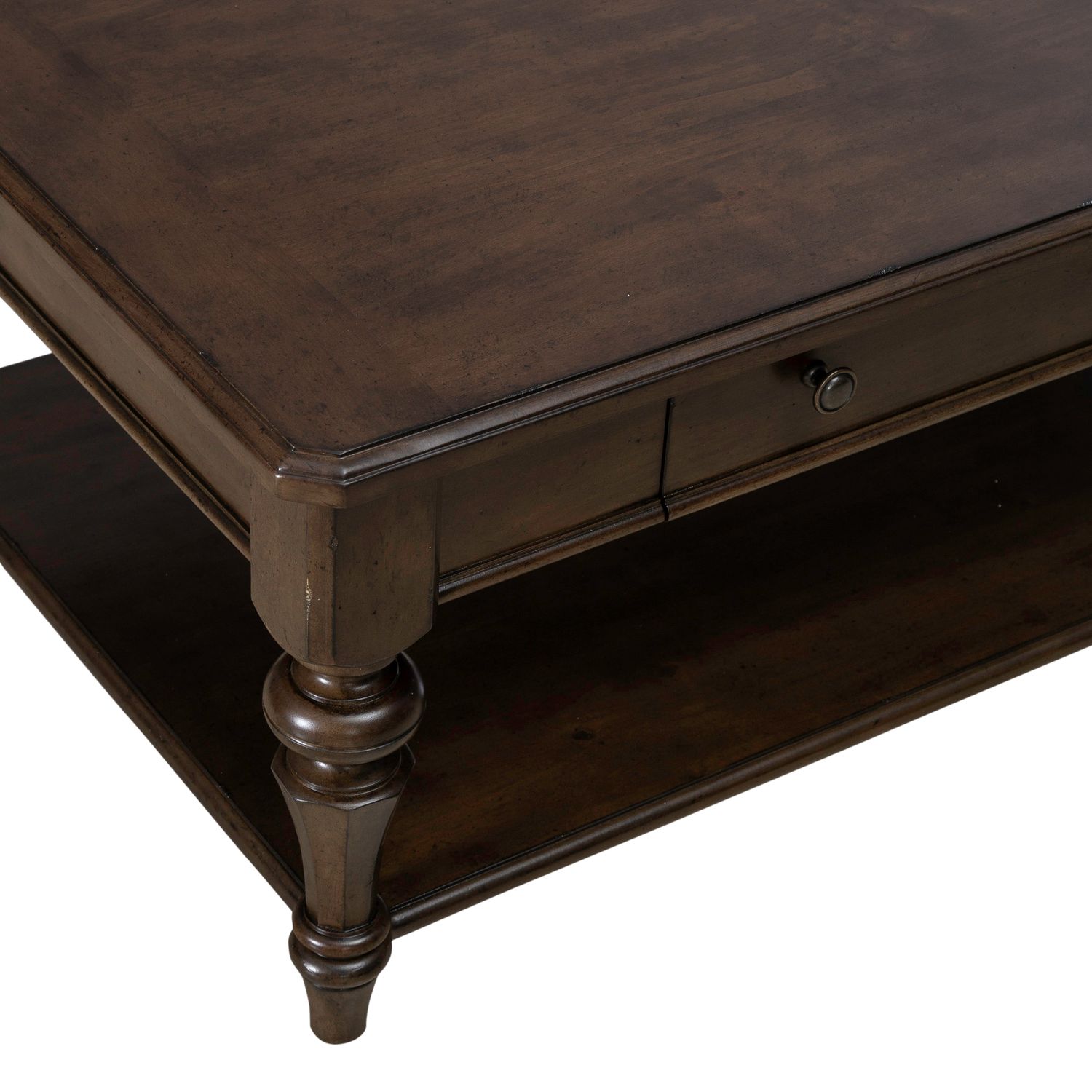Arden Road Wood Cocktail Table Set | Satin Cherry & Storage