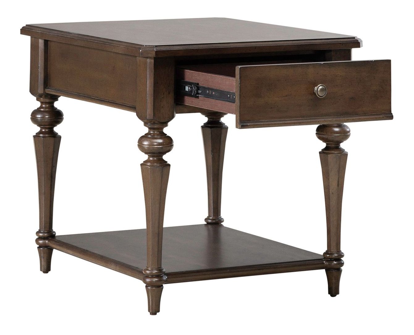 Arden Road Rectangular Wood 1-Drawer End Table