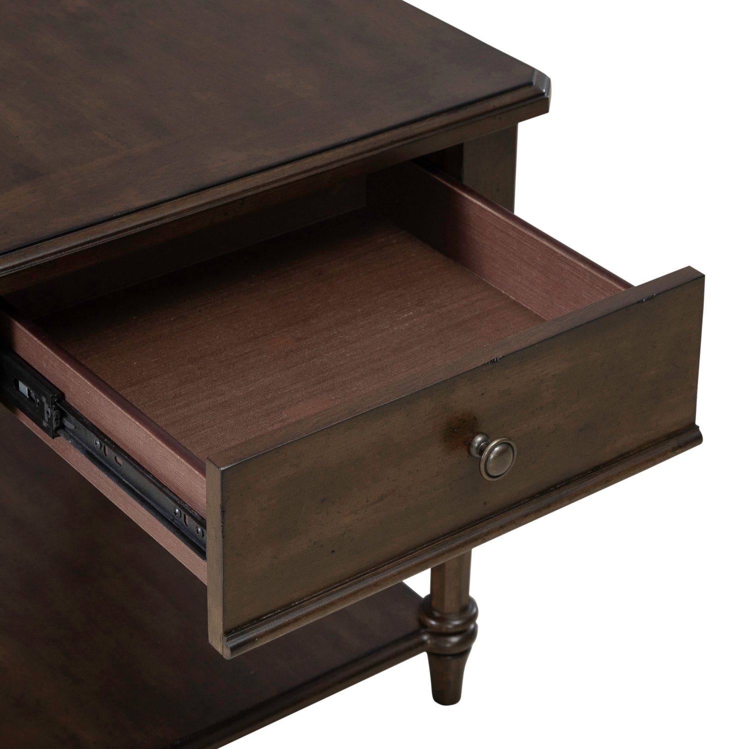 Arden Road Rectangular Wood 1-Drawer End Table