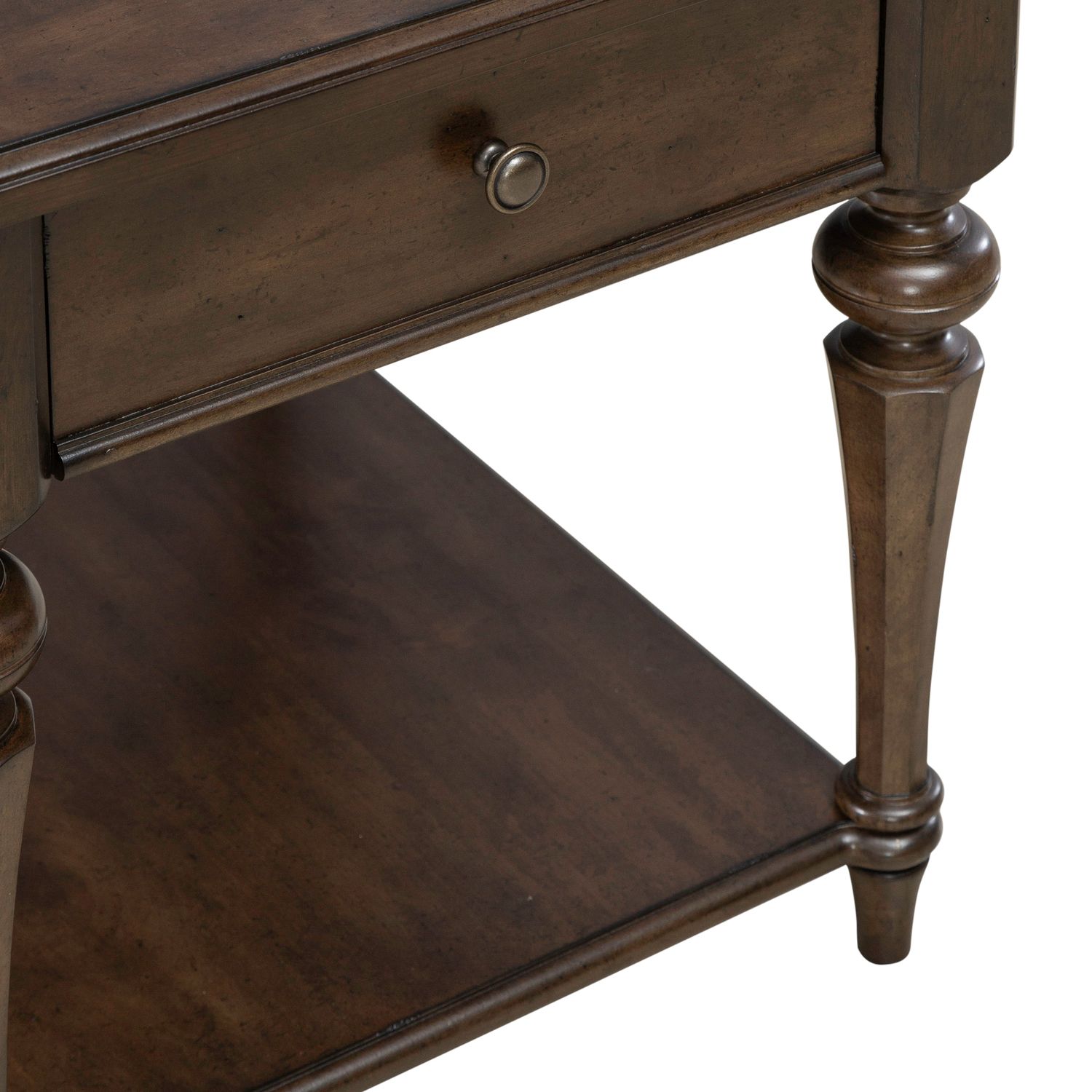 Arden Road Rectangular Wood 1-Drawer End Table