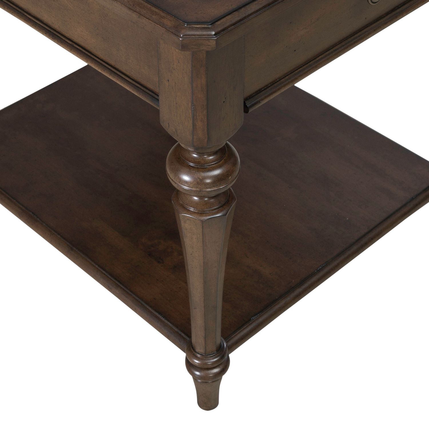 Arden Road Wood Cocktail Table Set | Satin Cherry & Storage
