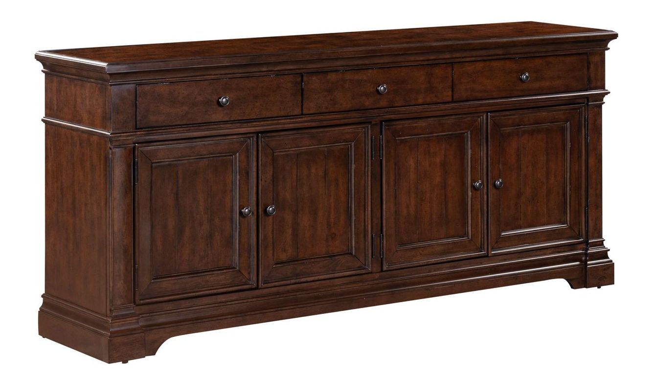 Arden Road Wood Cocktail Table Set | Satin Cherry & Storage
