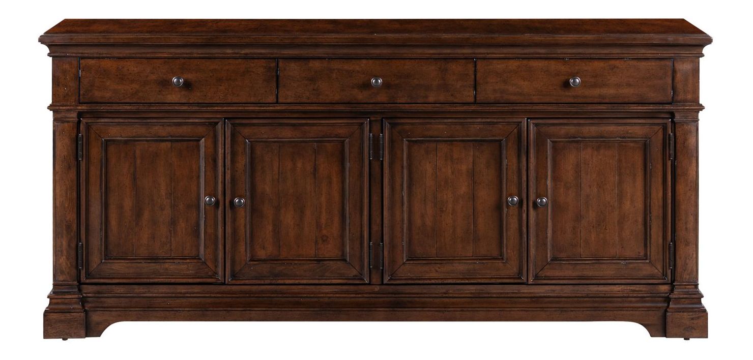 Arden Road Wood Cocktail Table Set | Satin Cherry & Storage