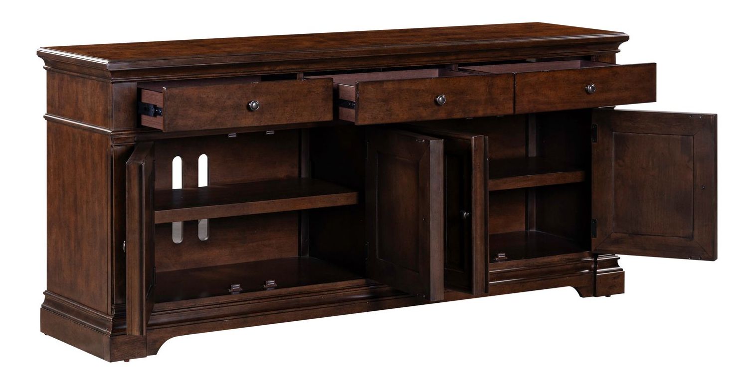 Arden Road Wood Cocktail Table Set | Satin Cherry & Storage