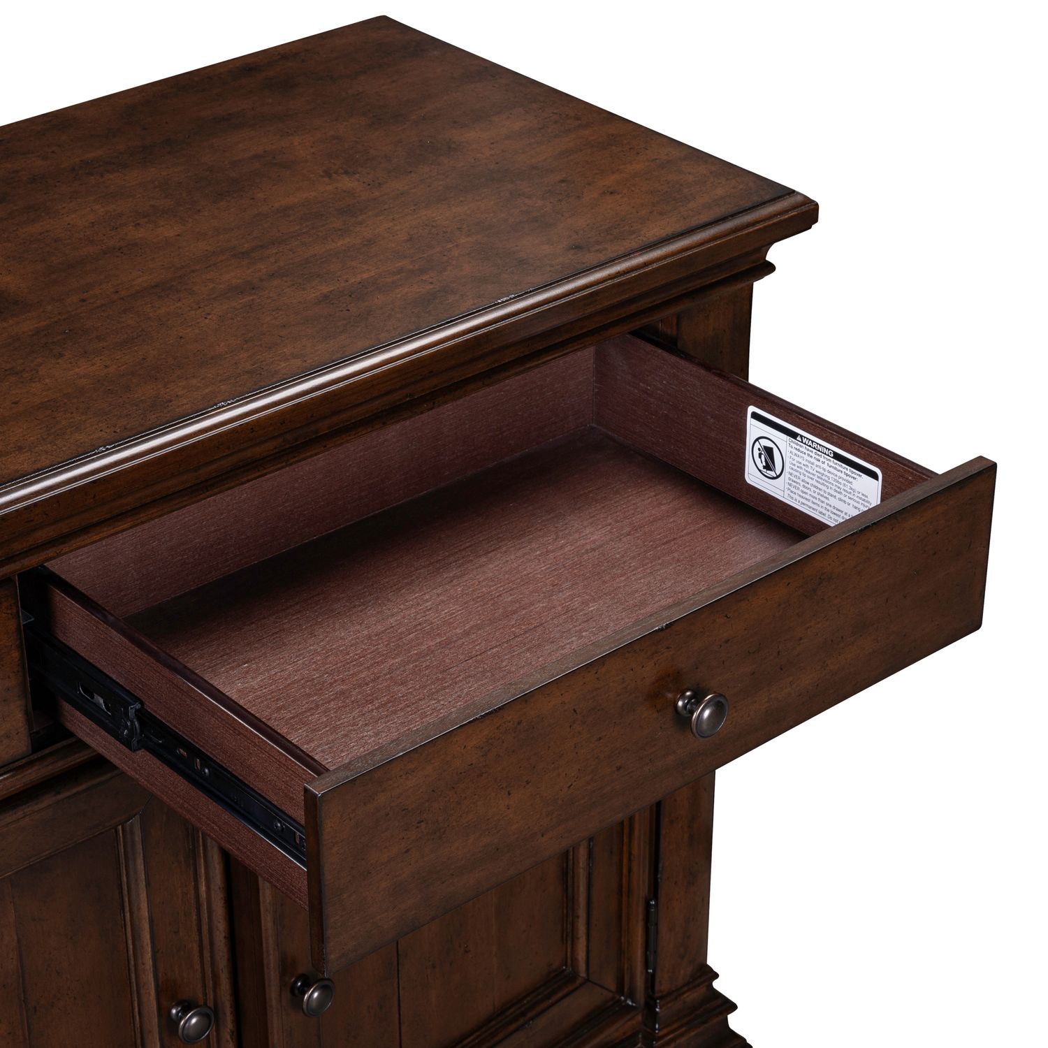 Arden Road 74-inch Wood 2-Drawer 4-Door TV Console