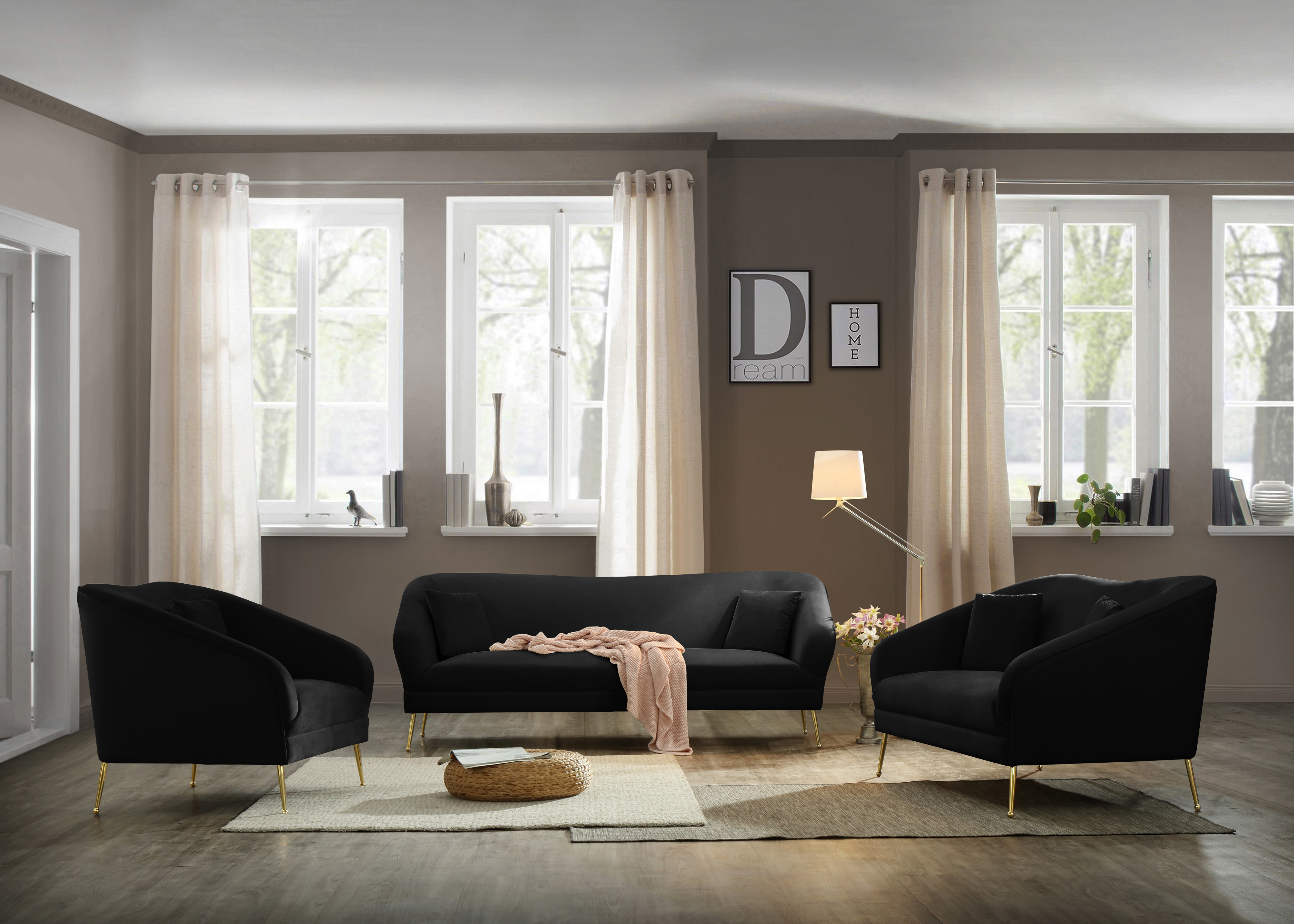 Hermosa Velvet Sofa