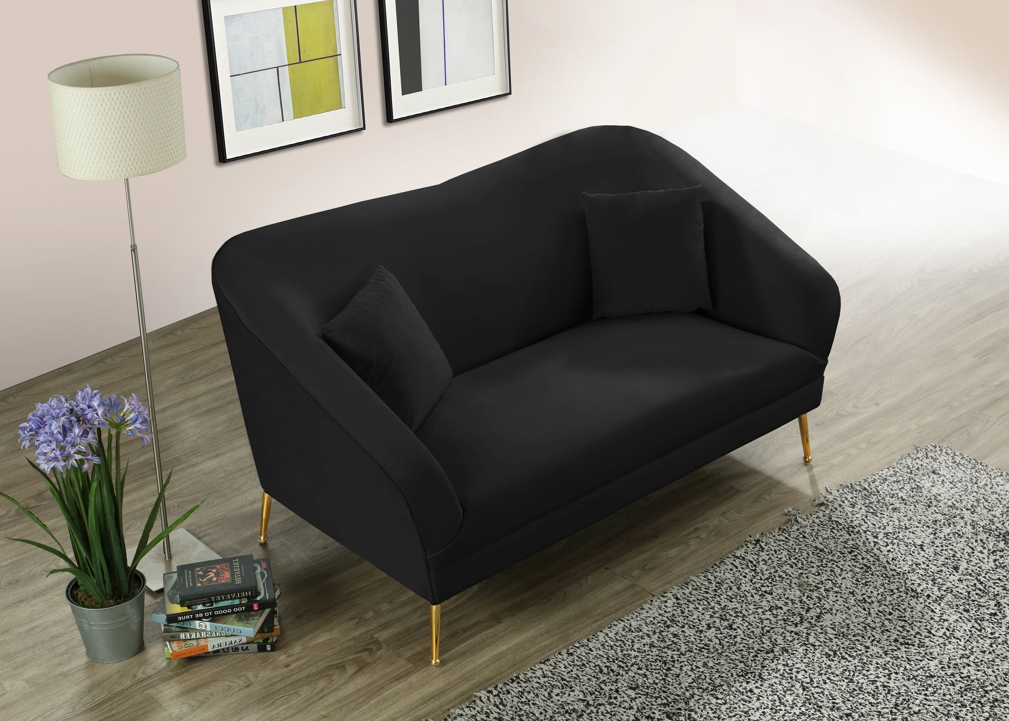 Hermosa Velvet Loveseat