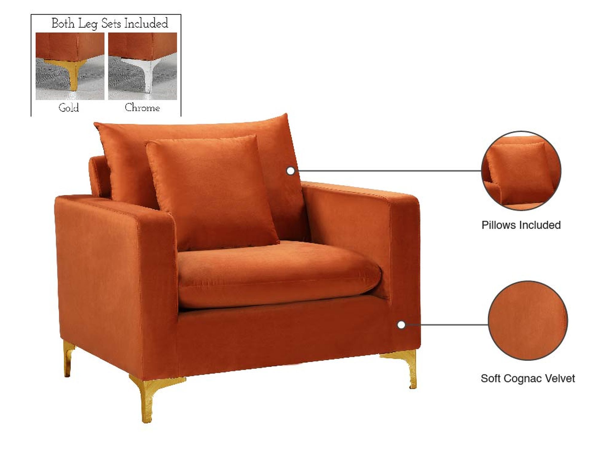 Naomi Velvet Chair