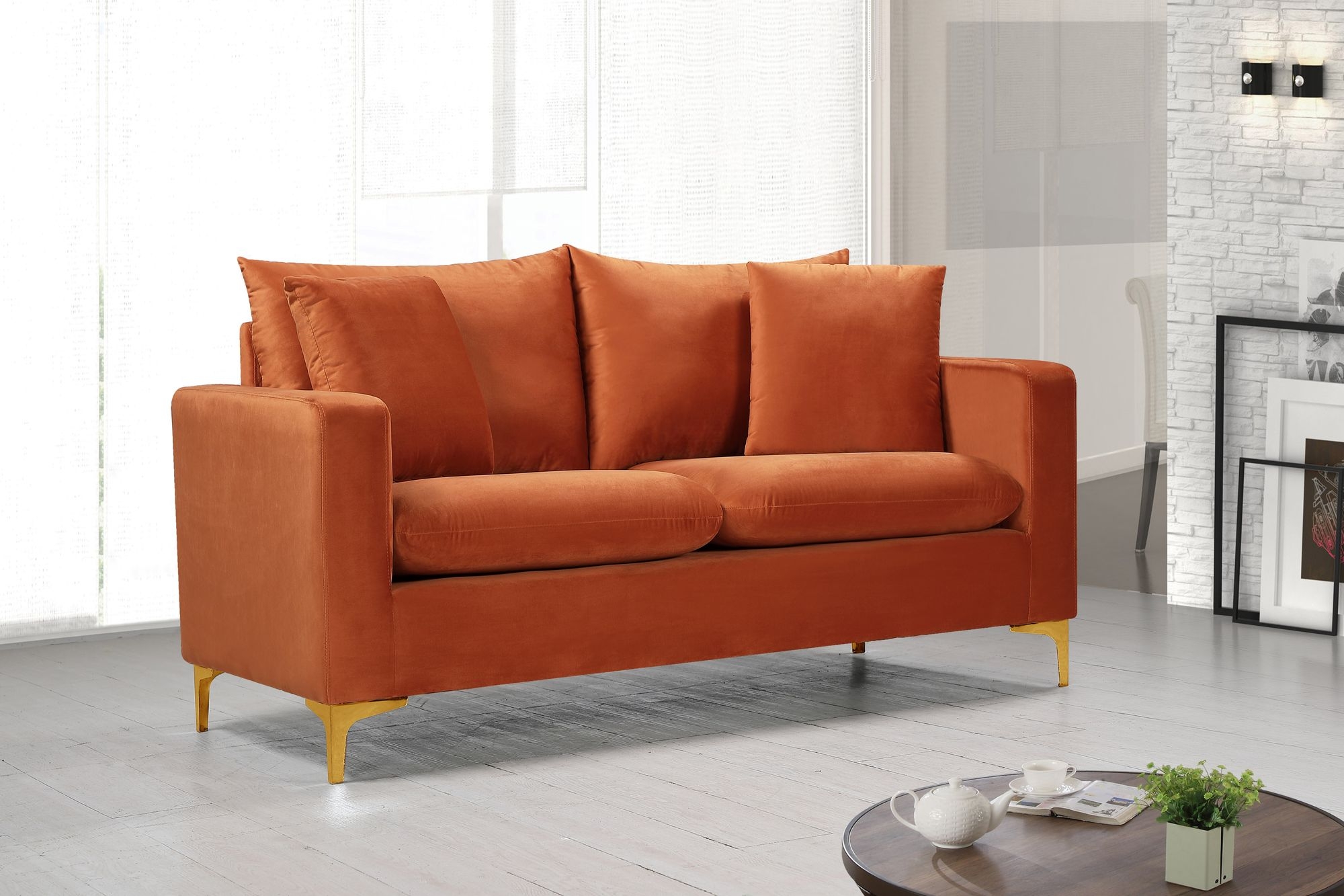 Naomi Velvet Loveseat