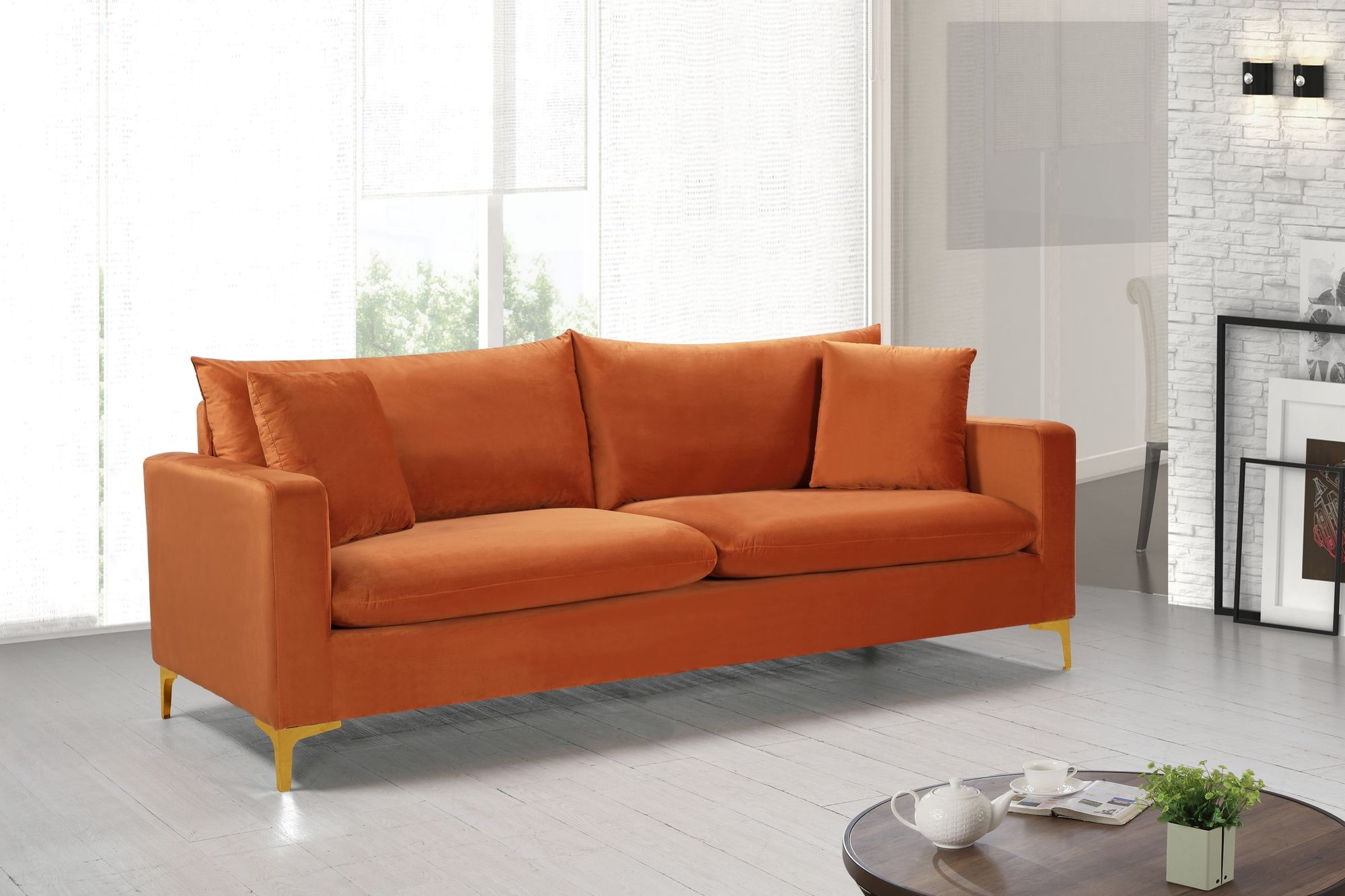 Naomi Velvet Sofa