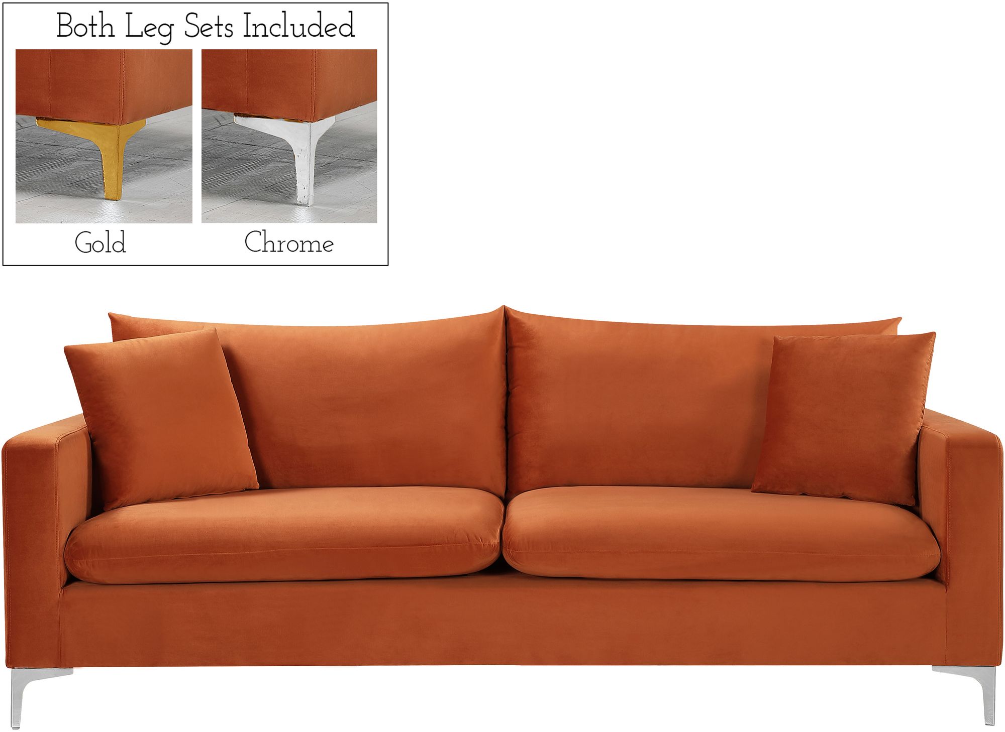 Naomi Velvet Sofa