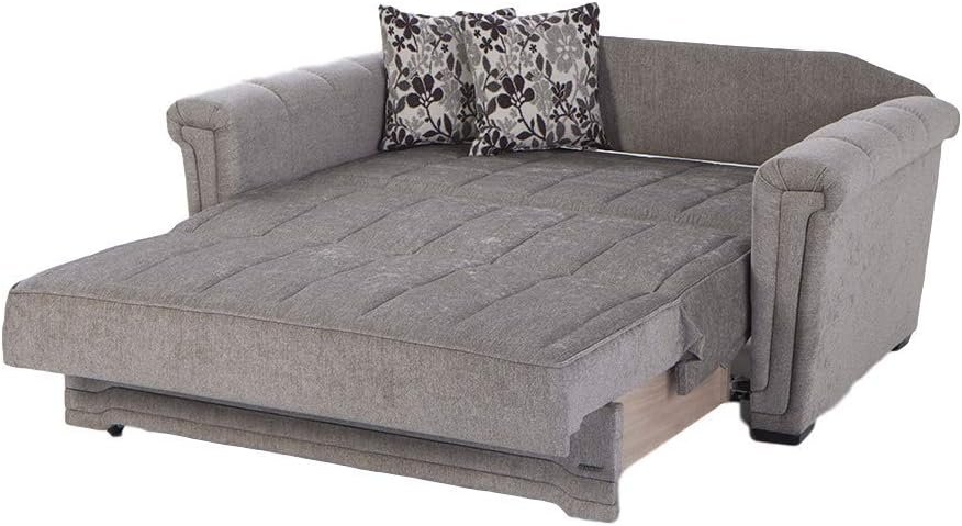 Victoria Fabric Pull Out Storage Sleeper Loveseat