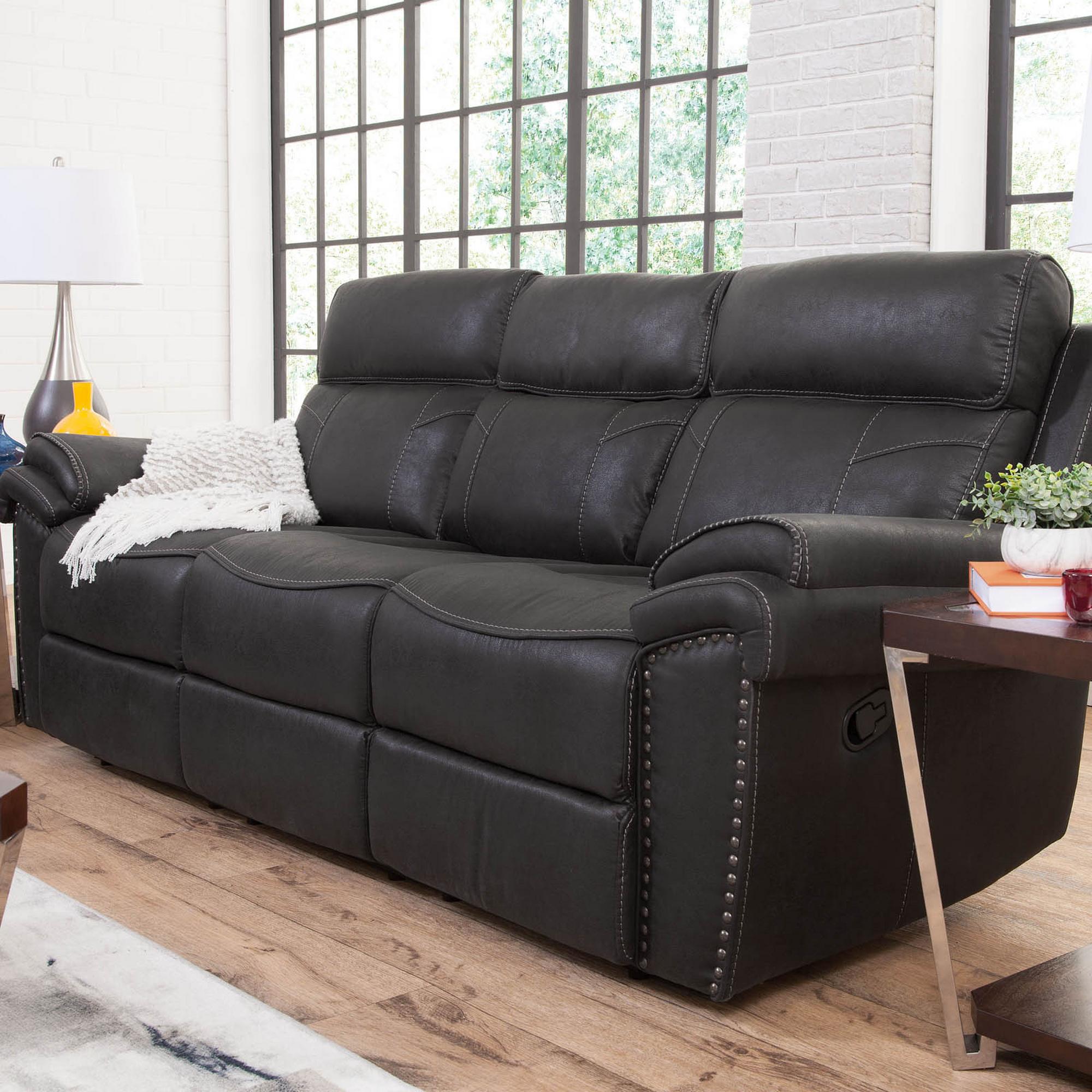 SM Dublin Faux Leather Reclining Living Room Set