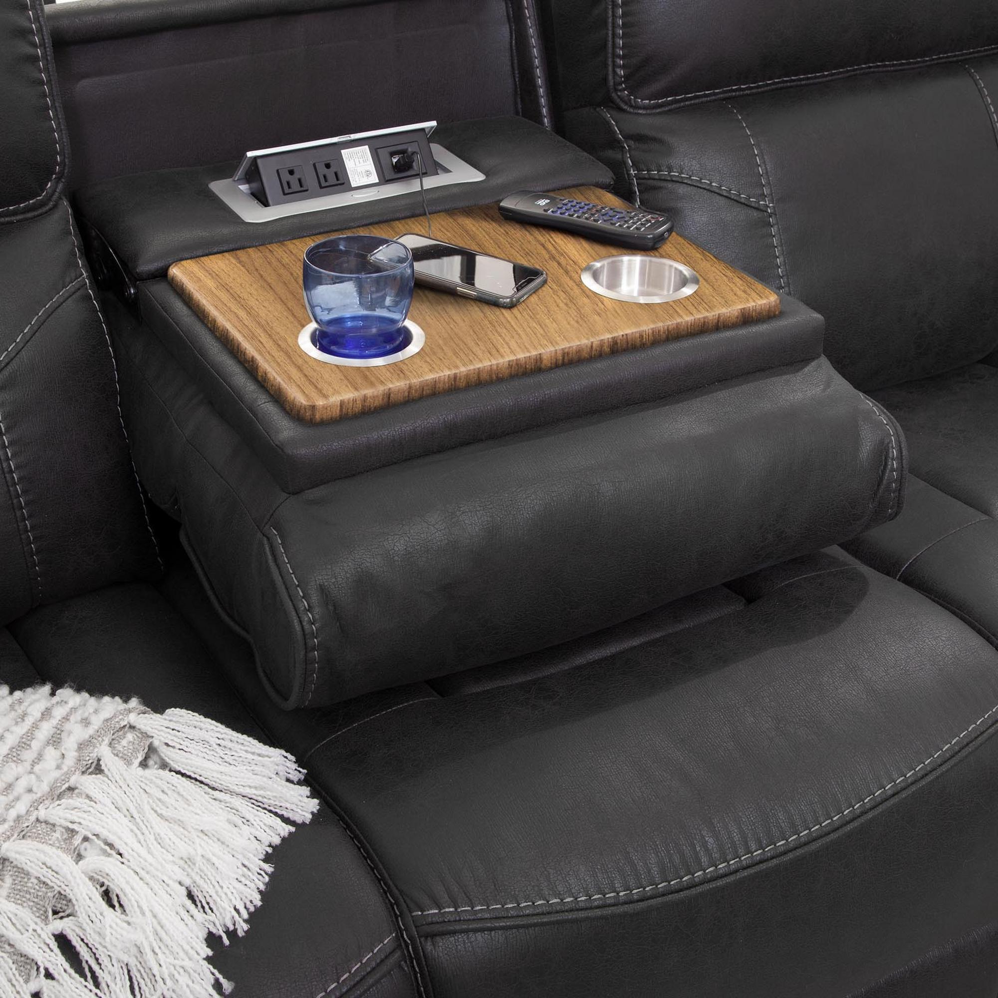 SM Dublin Faux Leather Manual Reclining Sofa