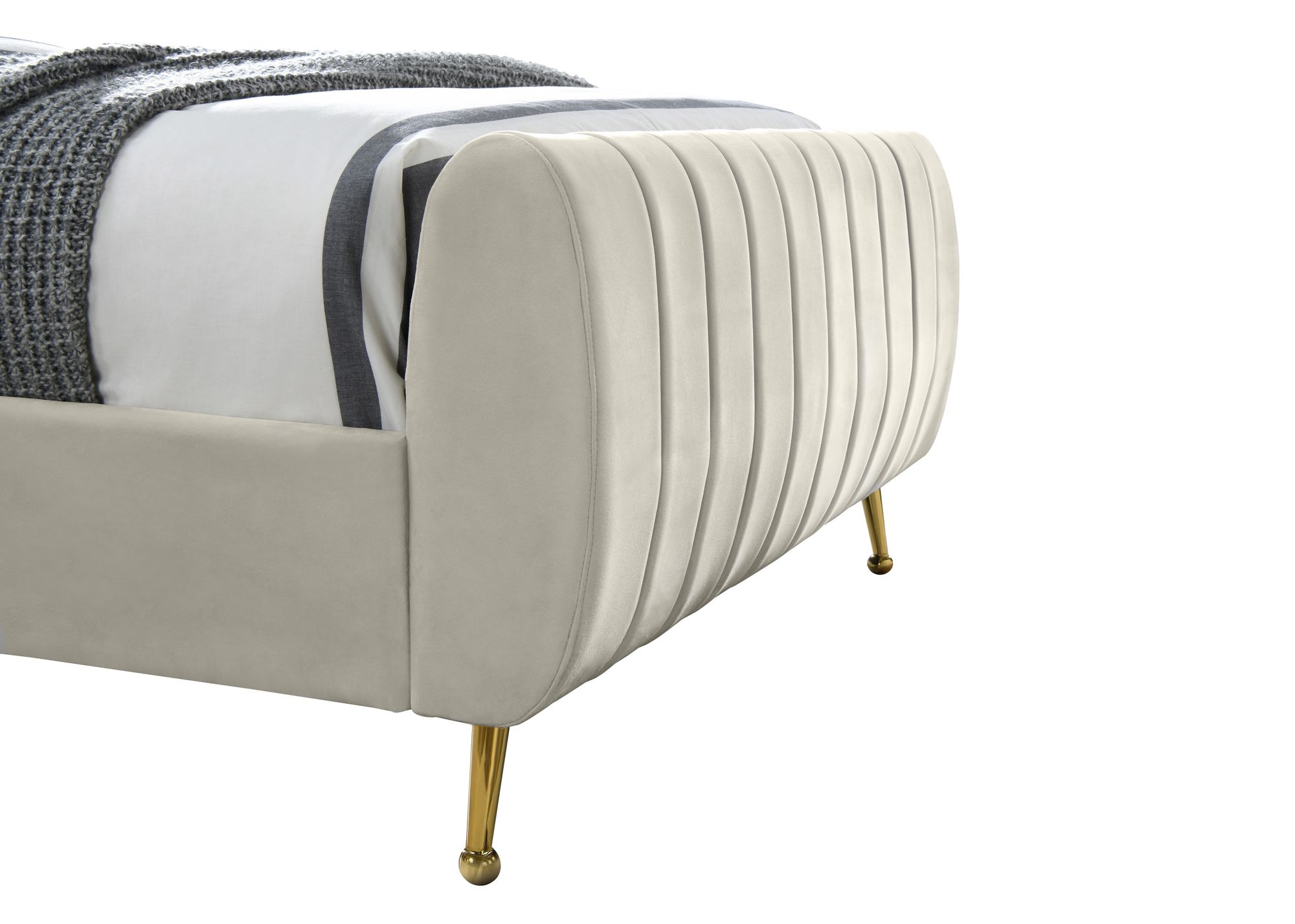 Zara Velvet Queen Size Bed