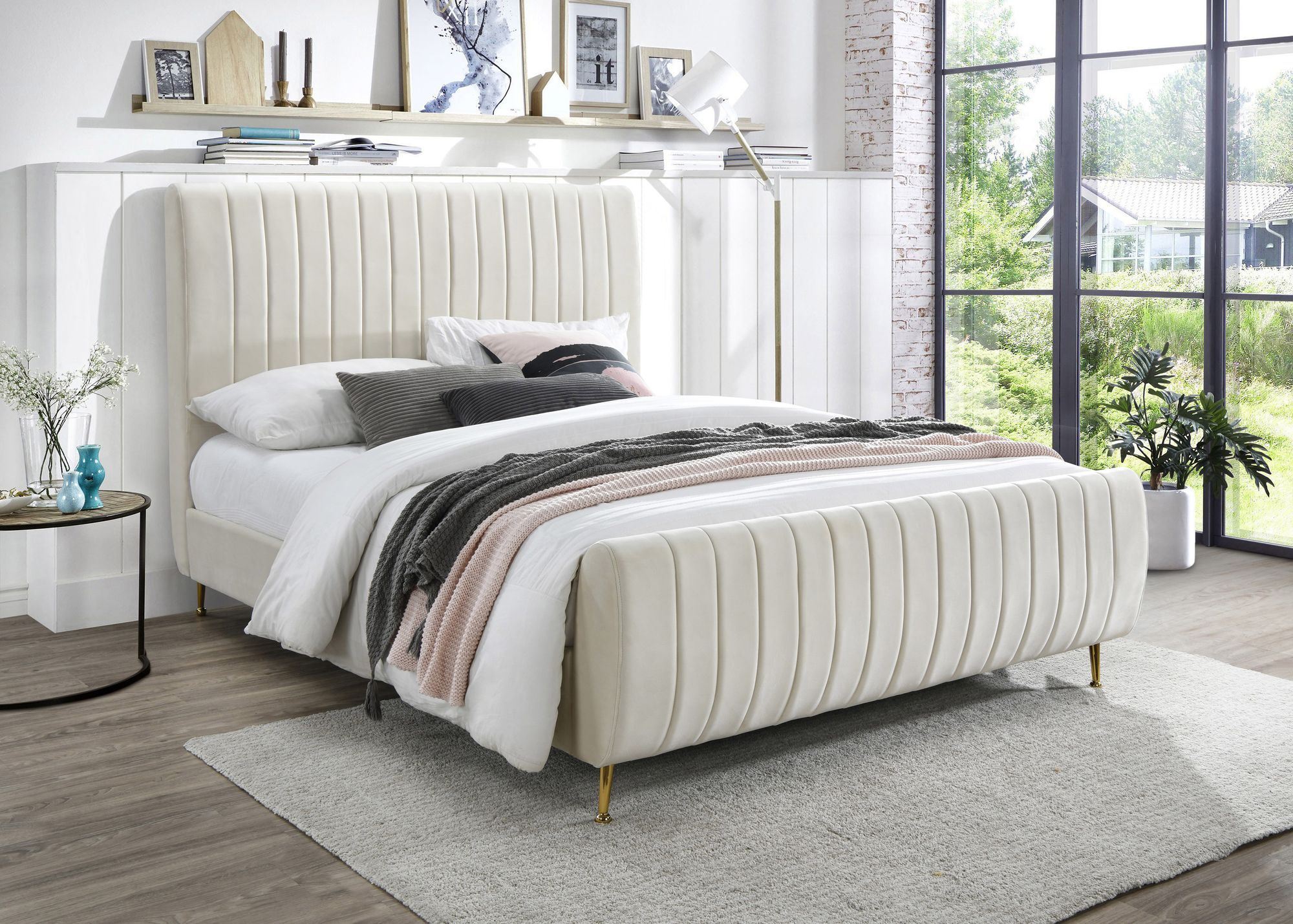 Zara Velvet King Size Bed