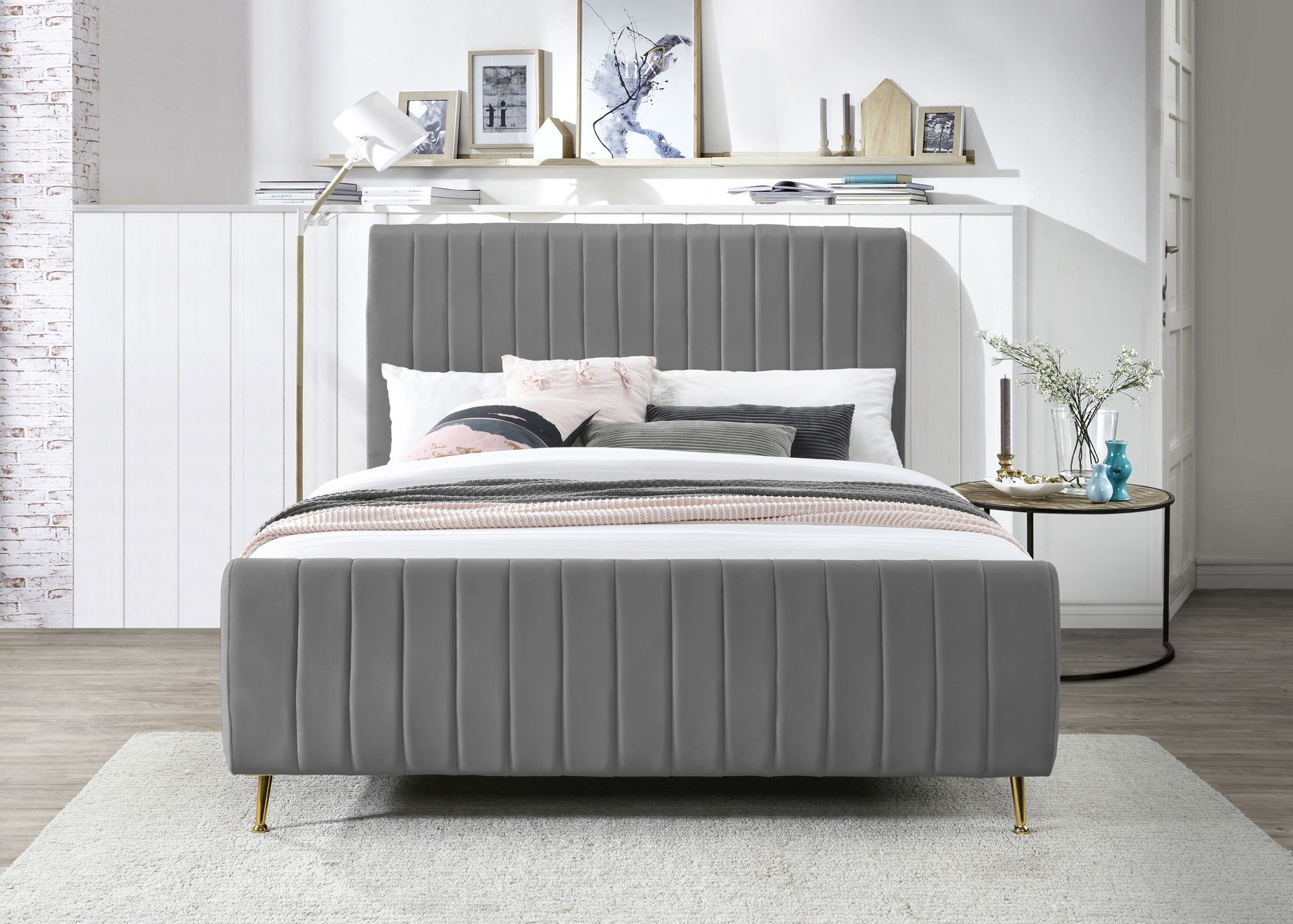 Zara Velvet Full Size Bed