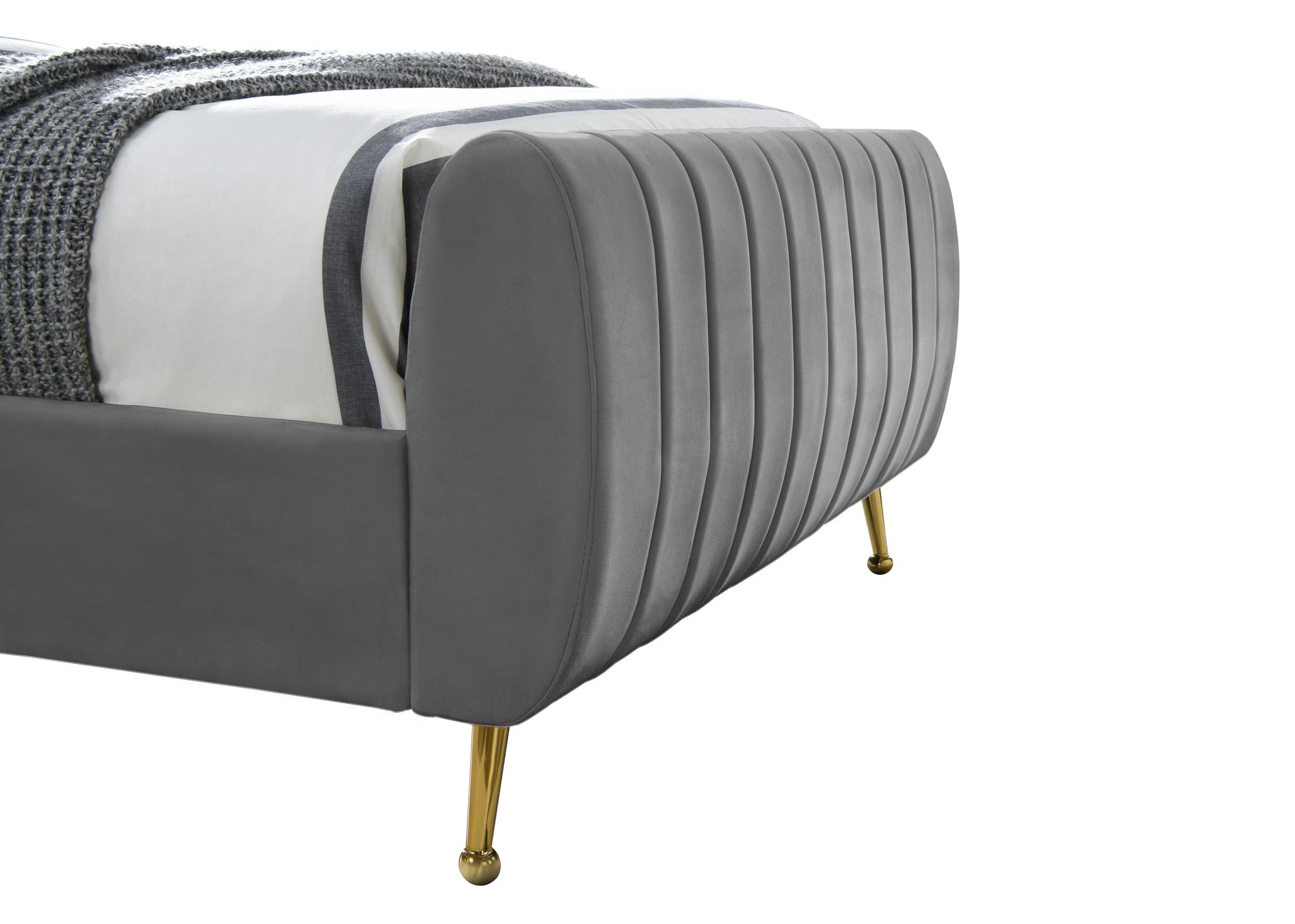 Zara Velvet Queen Size Bed
