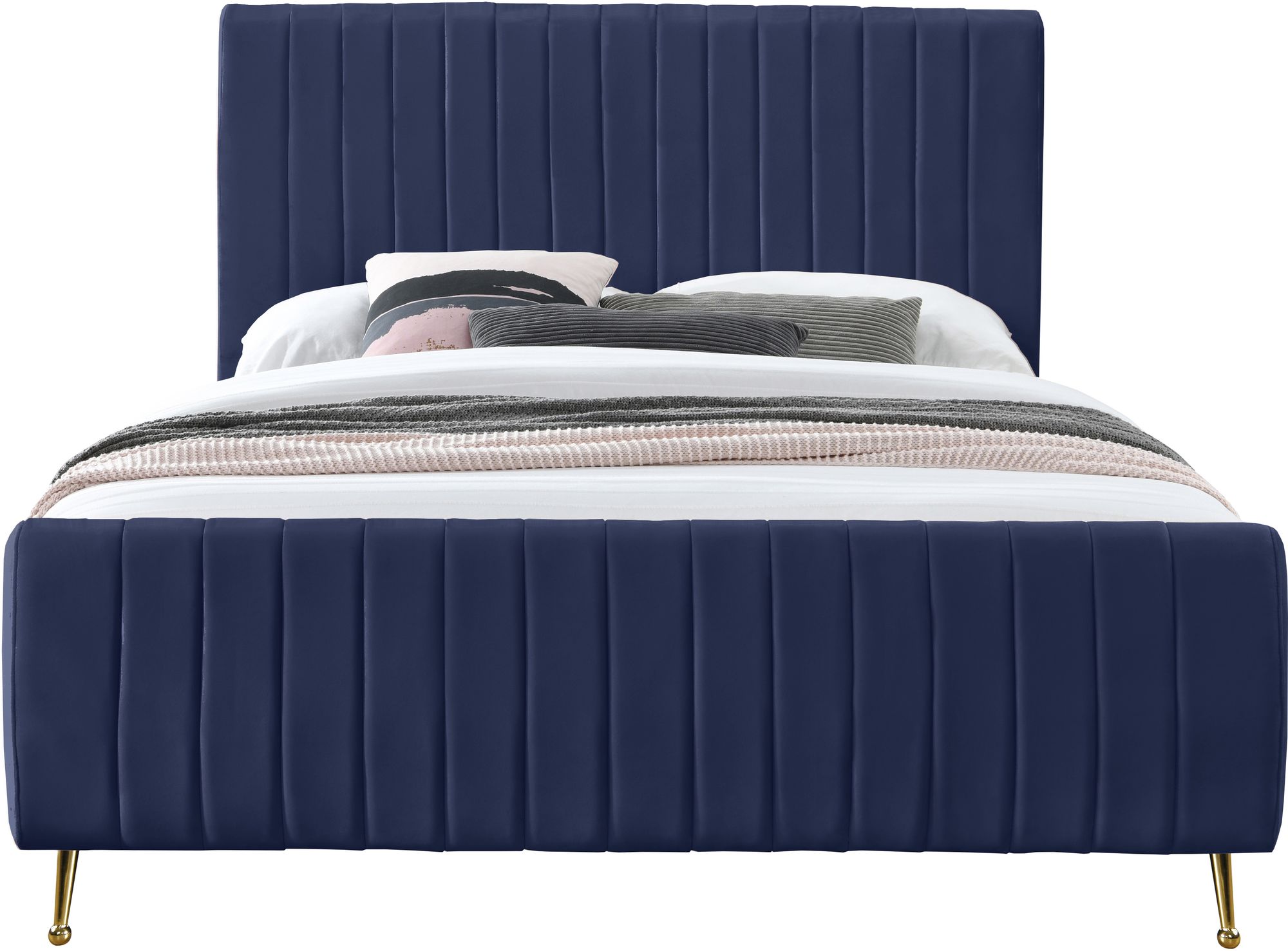 Zara Velvet Queen Size Bed