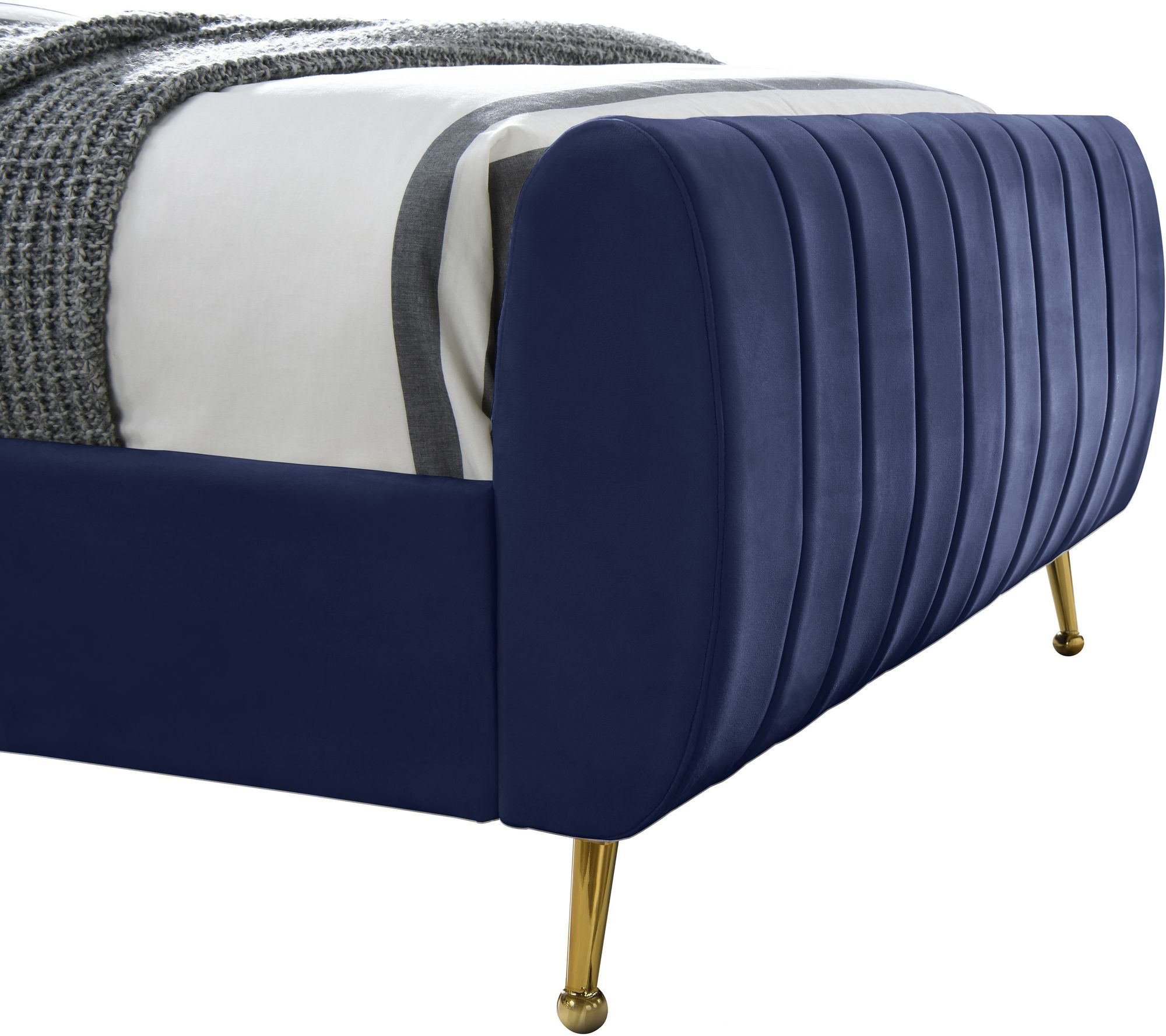 Zara Velvet Queen Size Bed