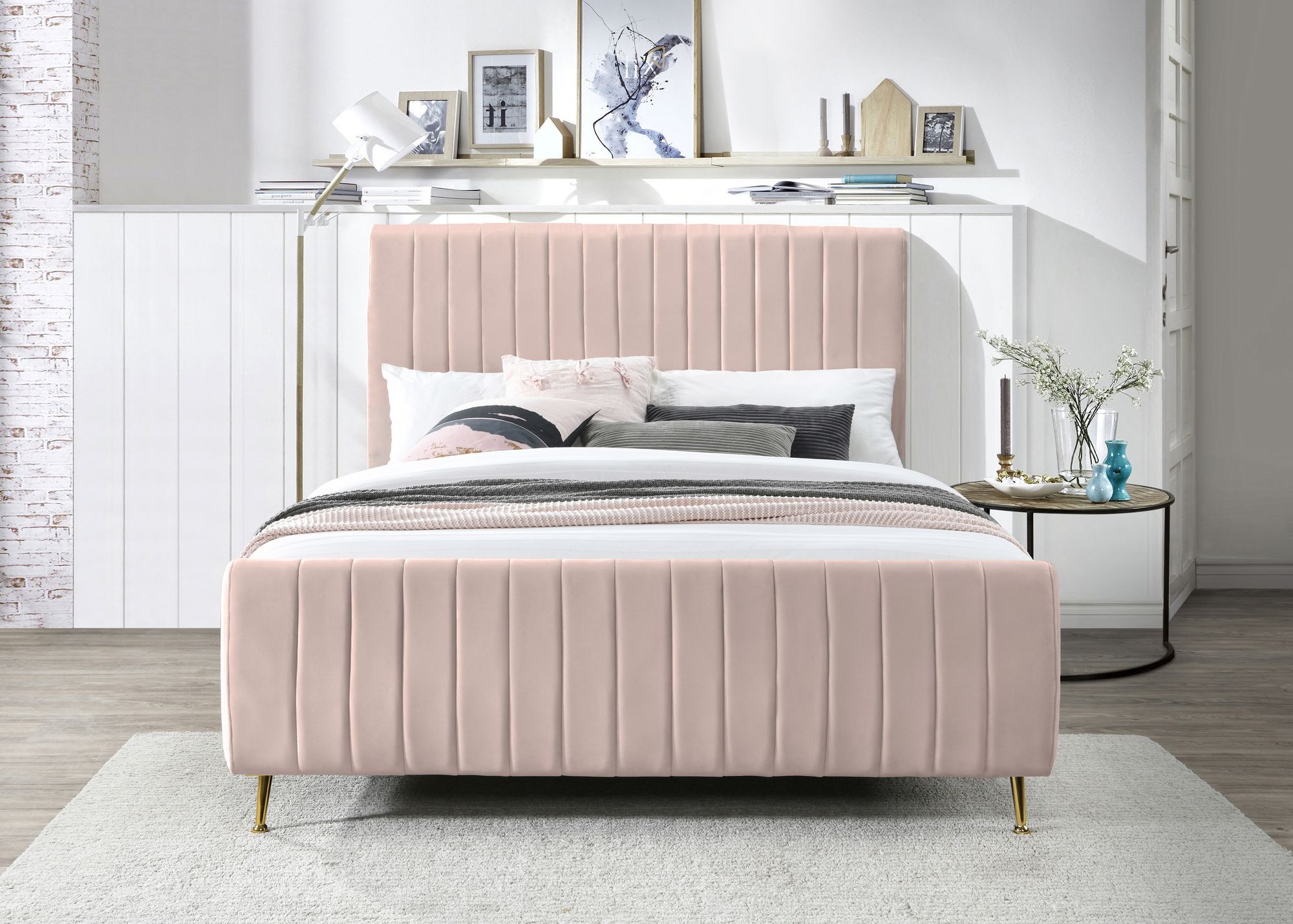 Zara Velvet King Size Bed