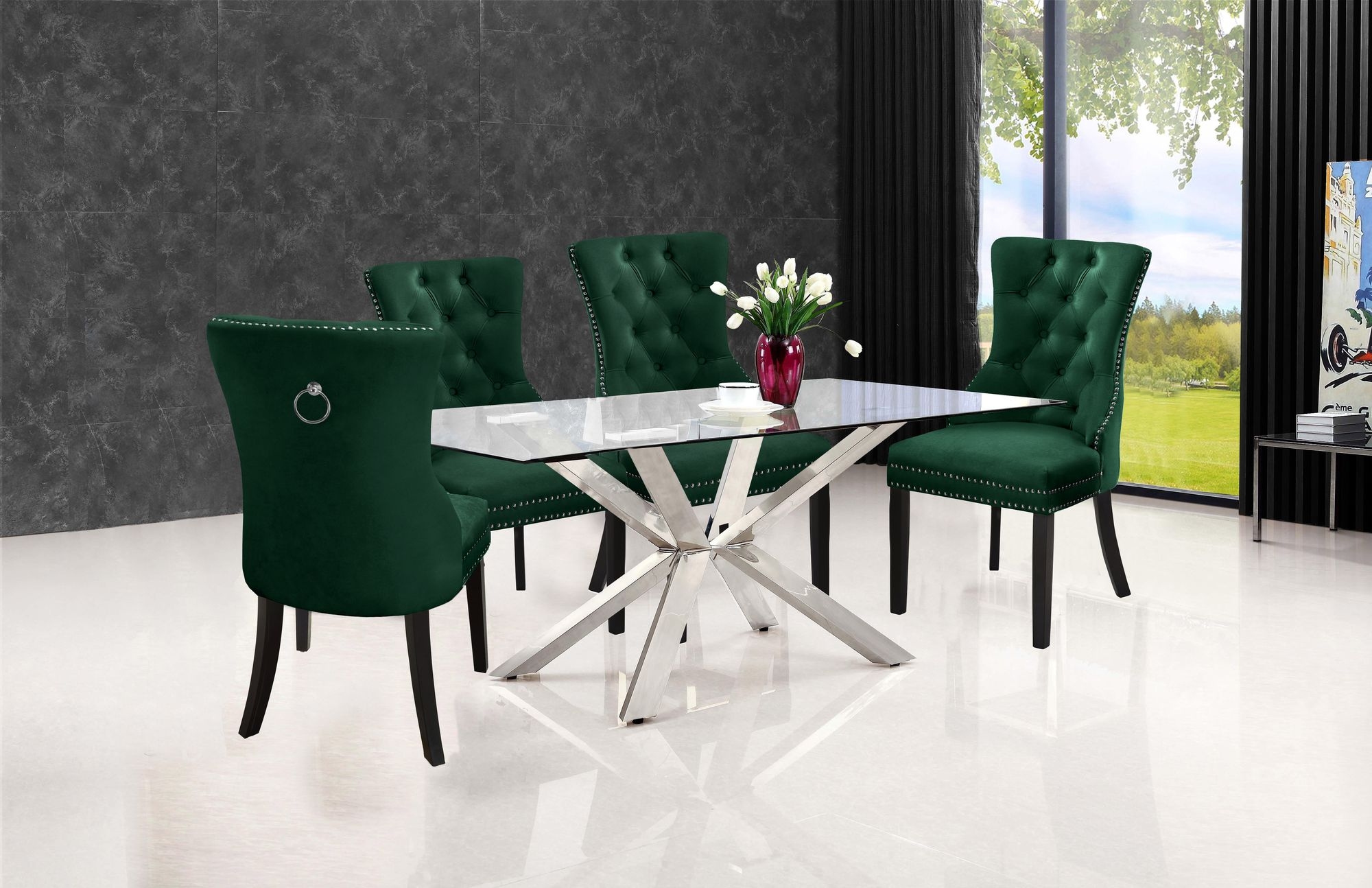 Nikki Velvet Dining Chair