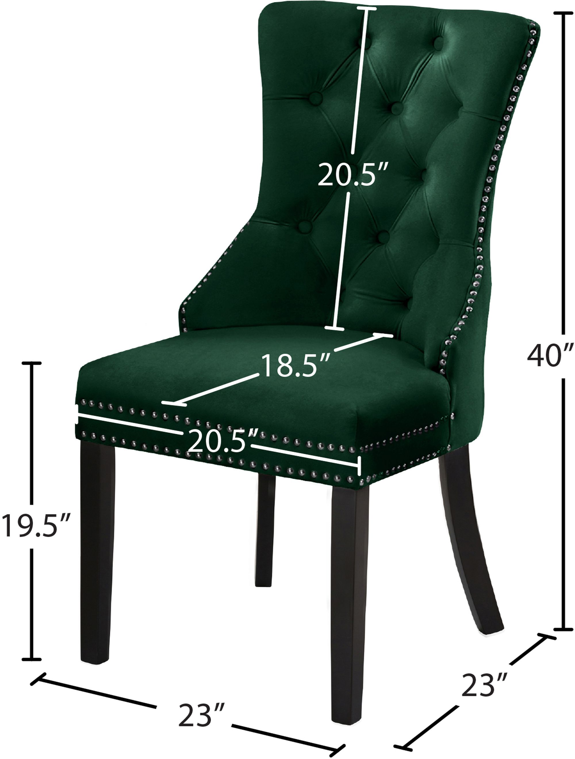 Nikki Velvet Dining Chair