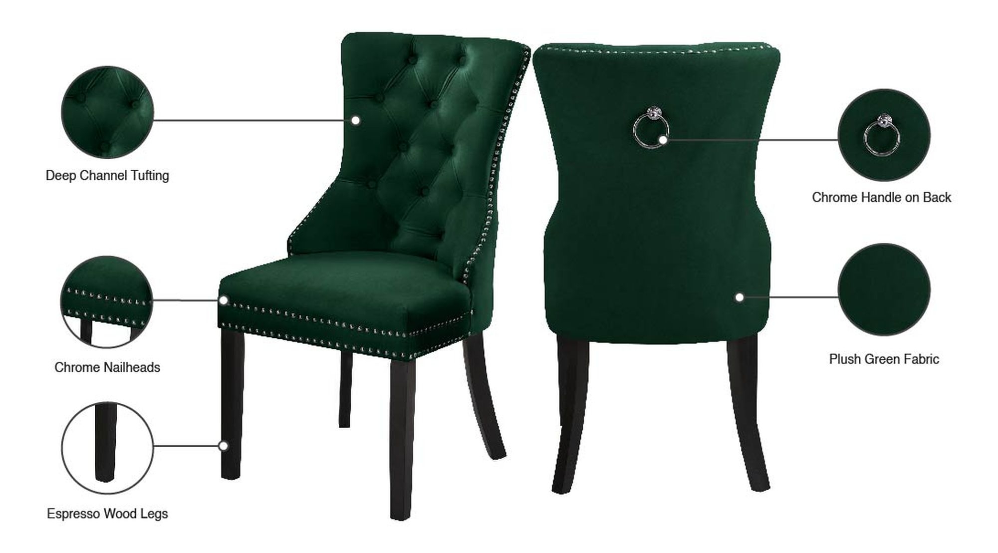 Nikki Velvet Dining Chair